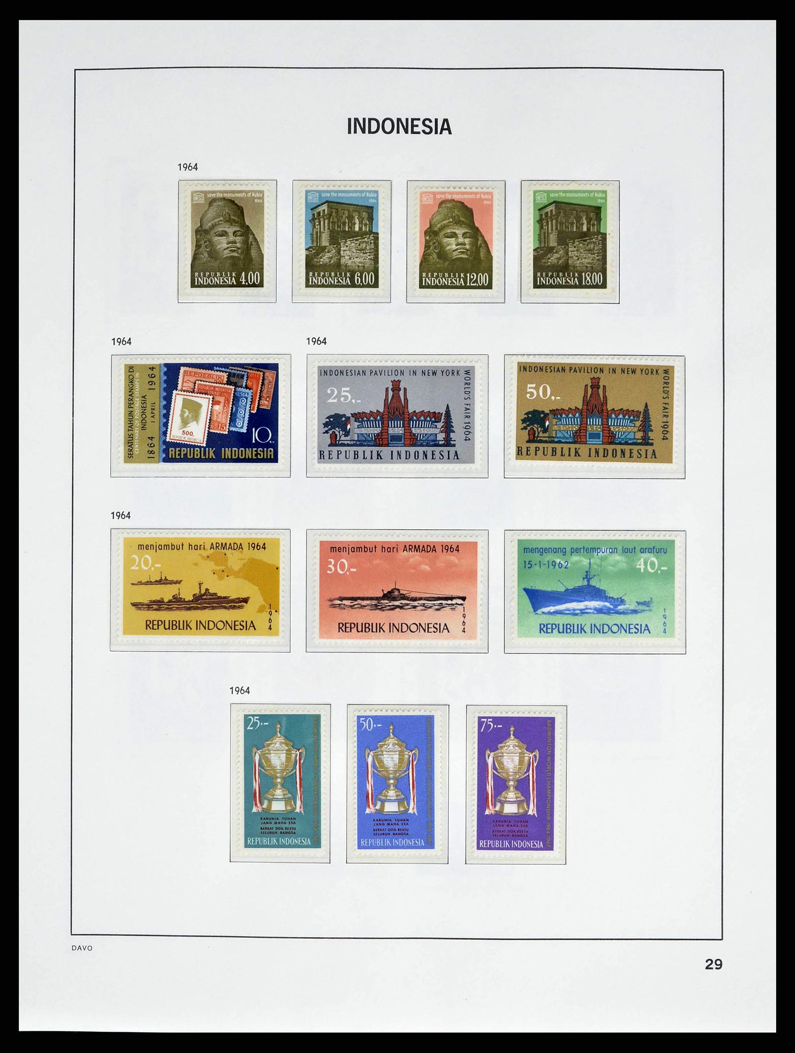 38601 0032 - Stamp collection 38601 Indonesia 1949-2007.