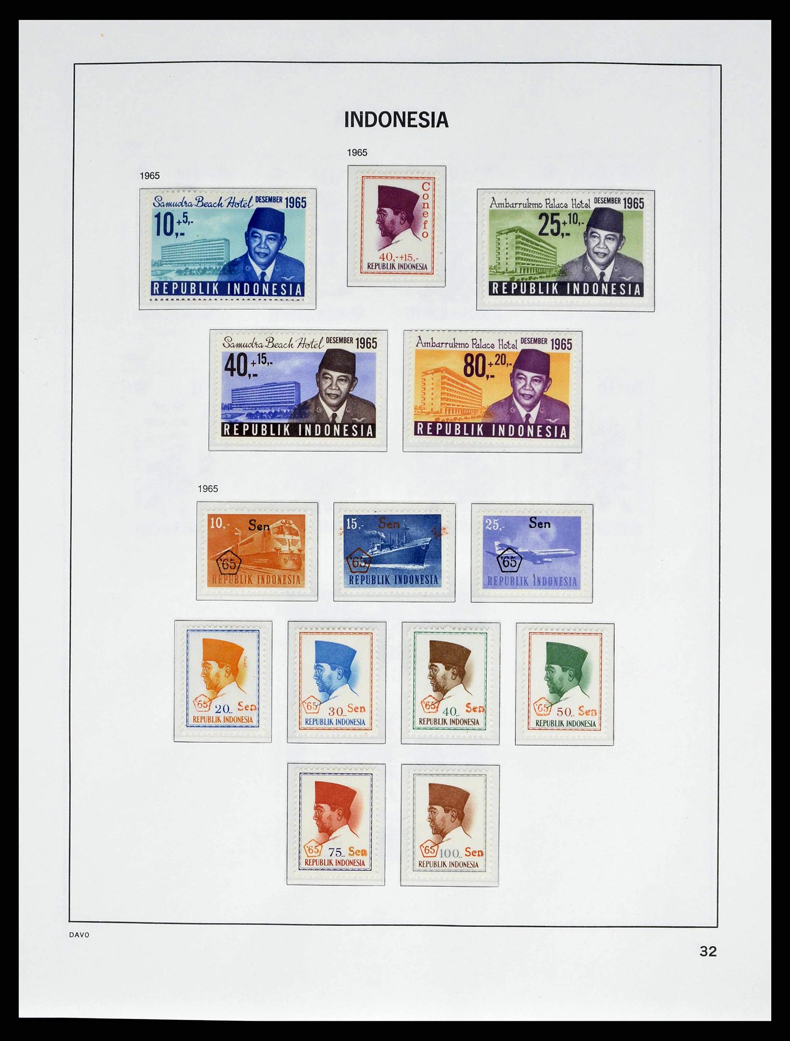 38601 0035 - Stamp collection 38601 Indonesia 1949-2007.