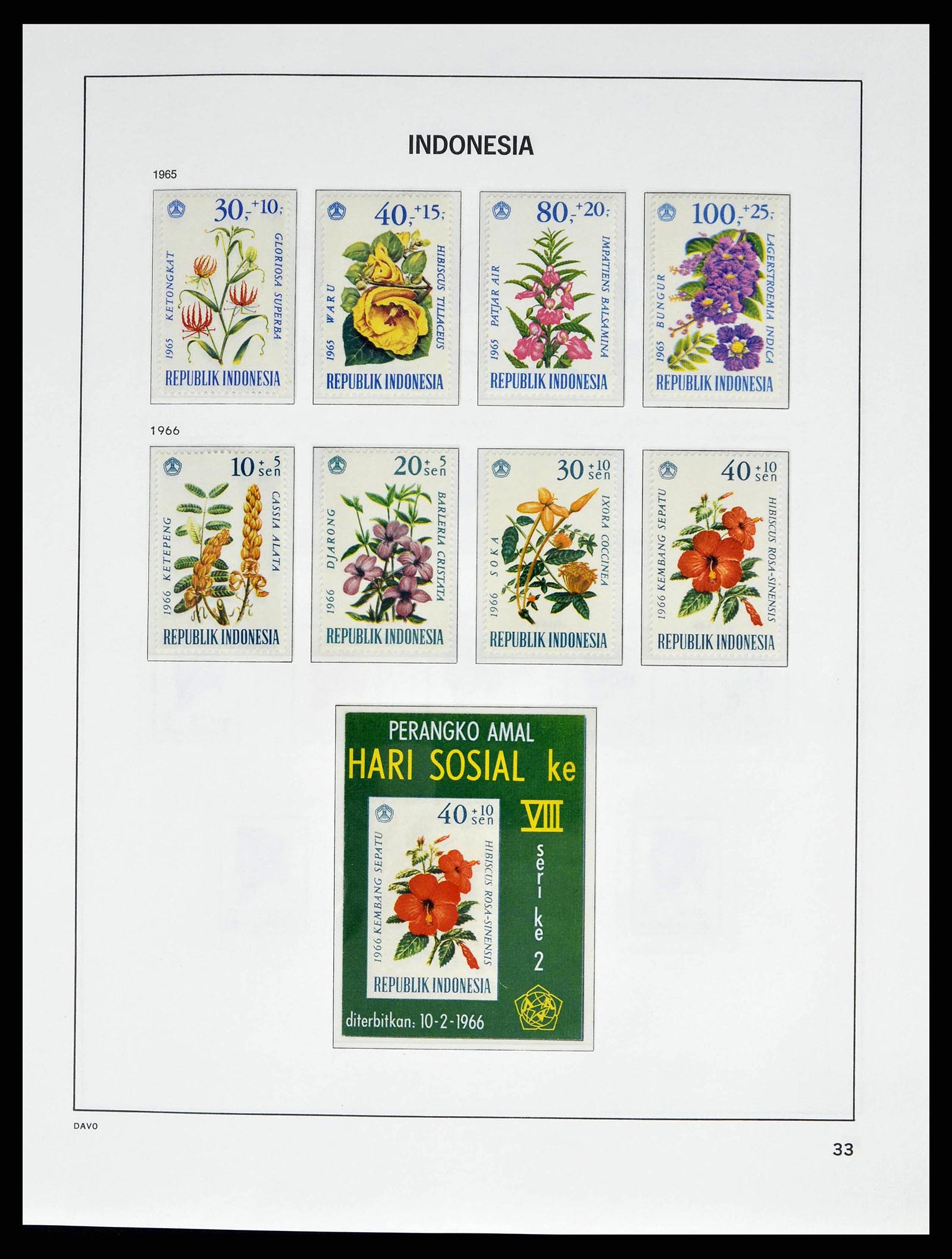 38601 0036 - Stamp collection 38601 Indonesia 1949-2007.