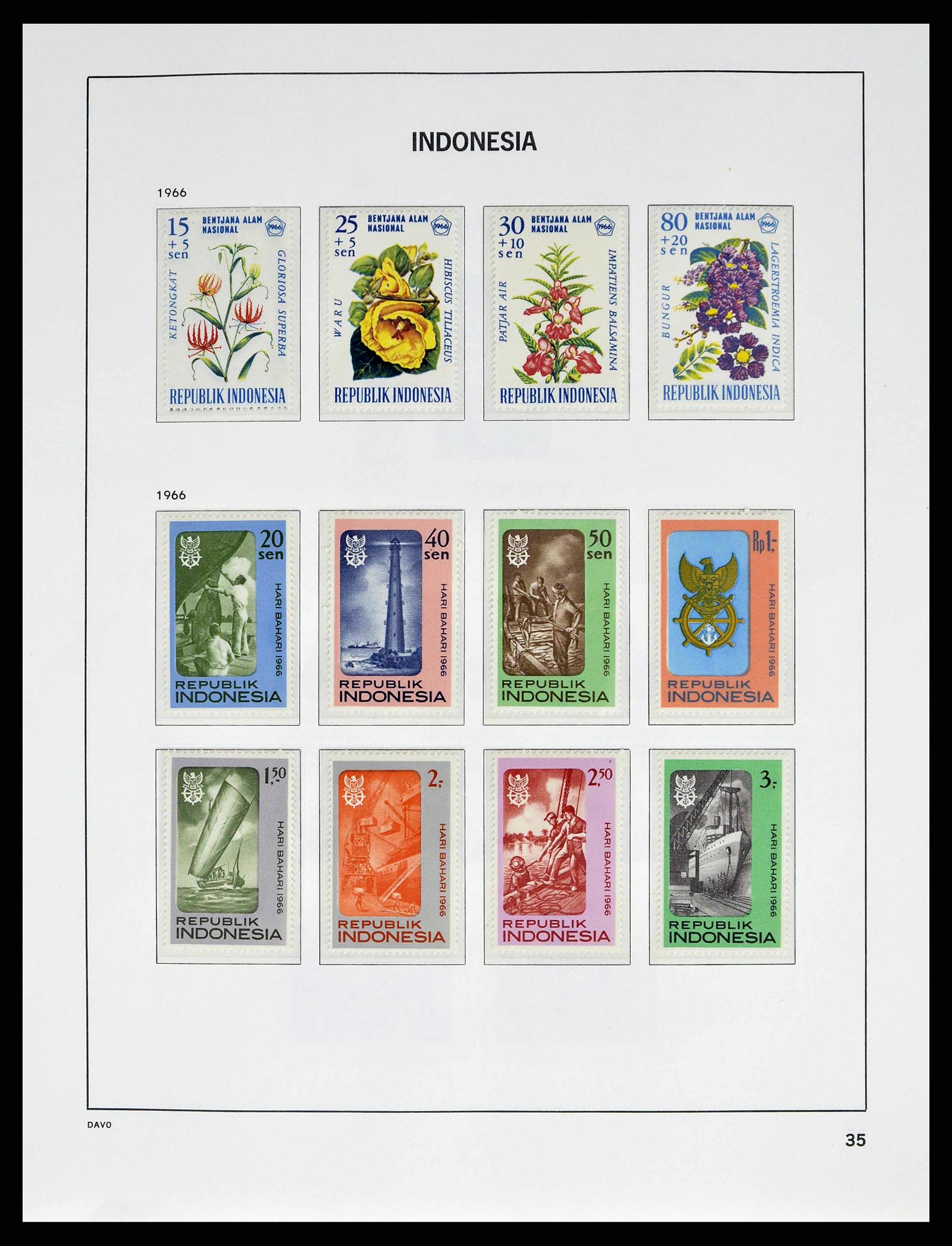 38601 0038 - Stamp collection 38601 Indonesia 1949-2007.