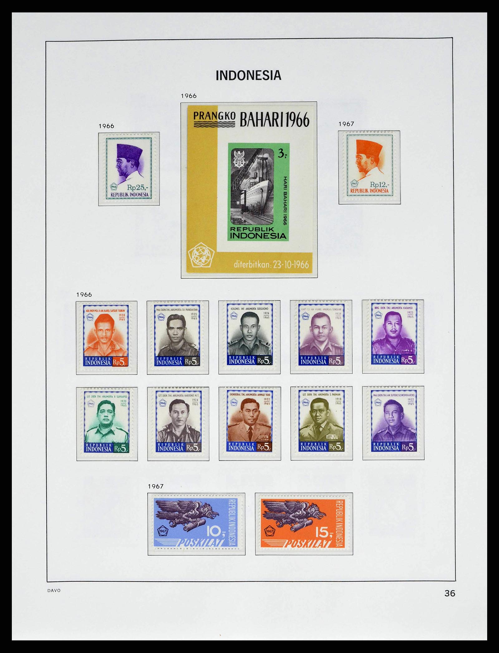 38601 0039 - Stamp collection 38601 Indonesia 1949-2007.