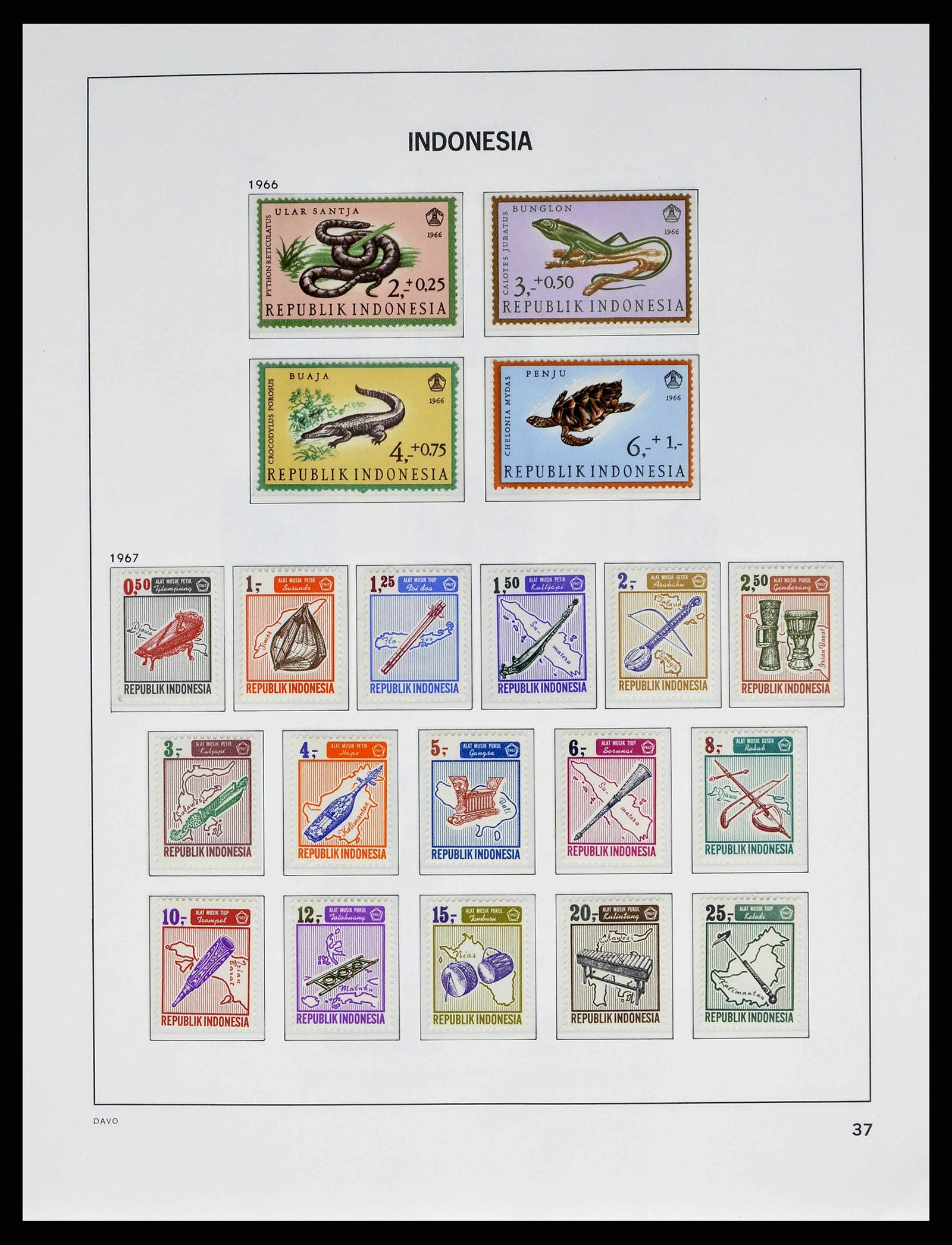 38601 0040 - Stamp collection 38601 Indonesia 1949-2007.