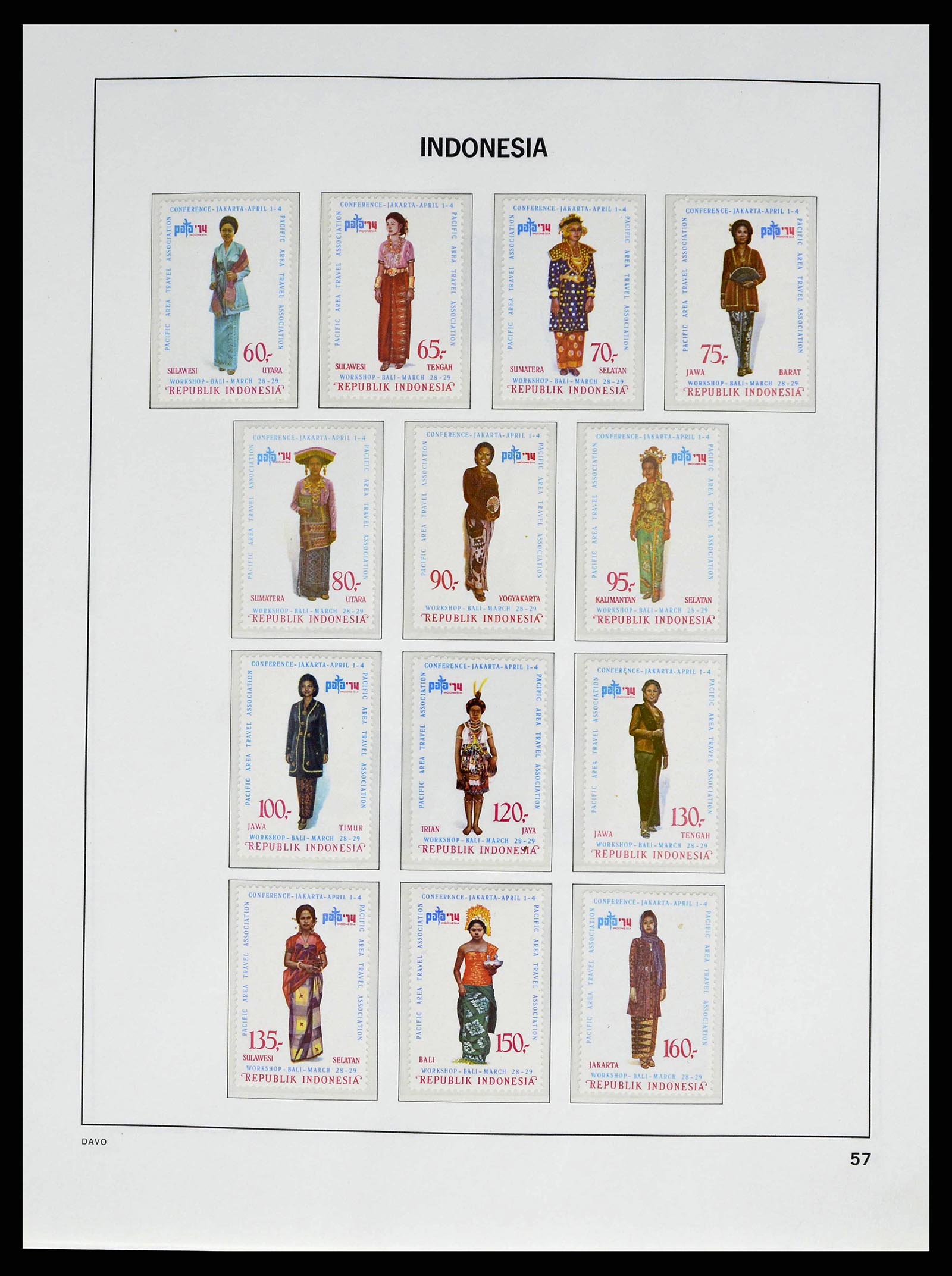 38601 0060 - Postzegelverzameling 38601 Indonesië 1949-2007.
