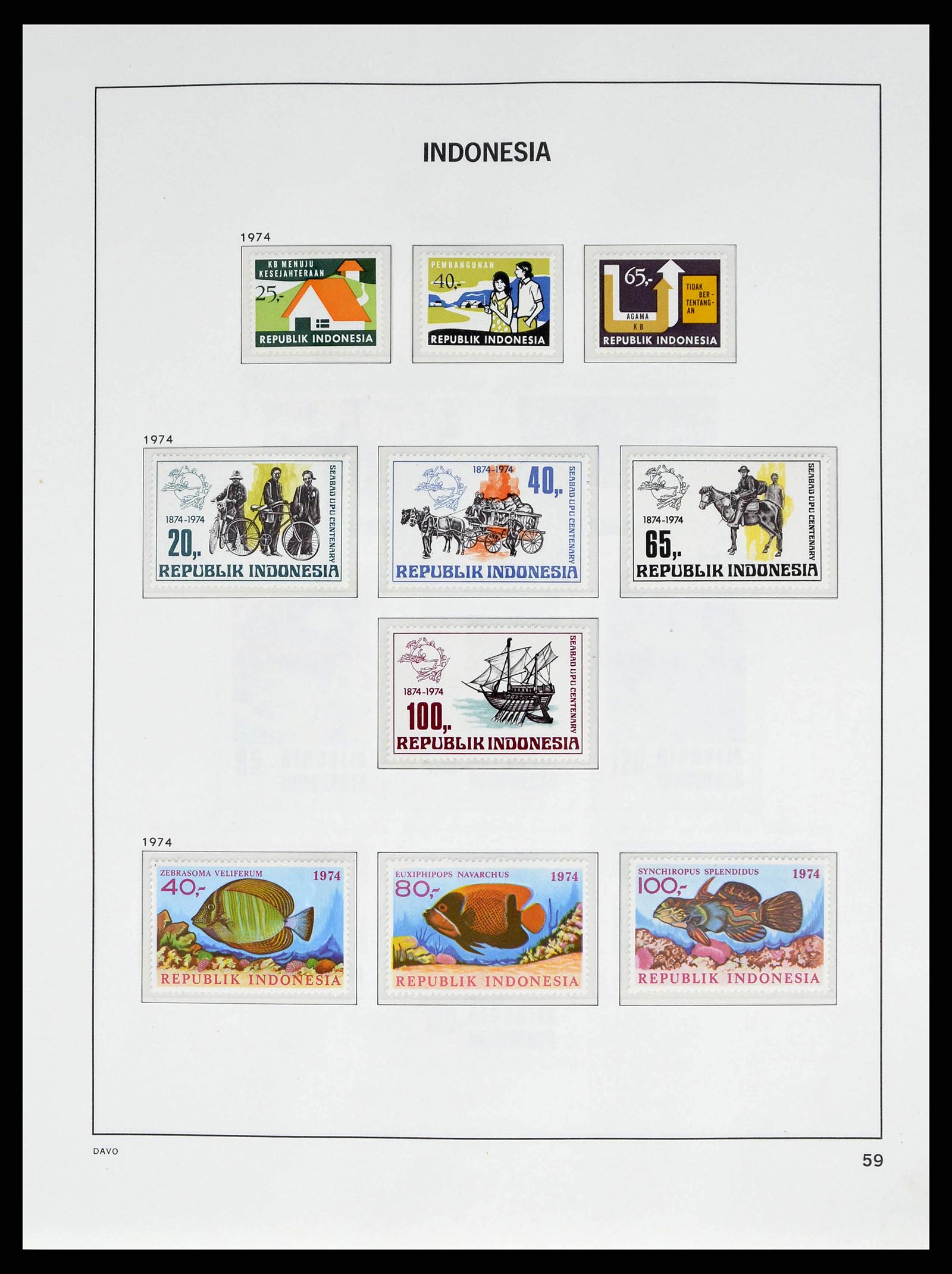 38601 0062 - Stamp collection 38601 Indonesia 1949-2007.