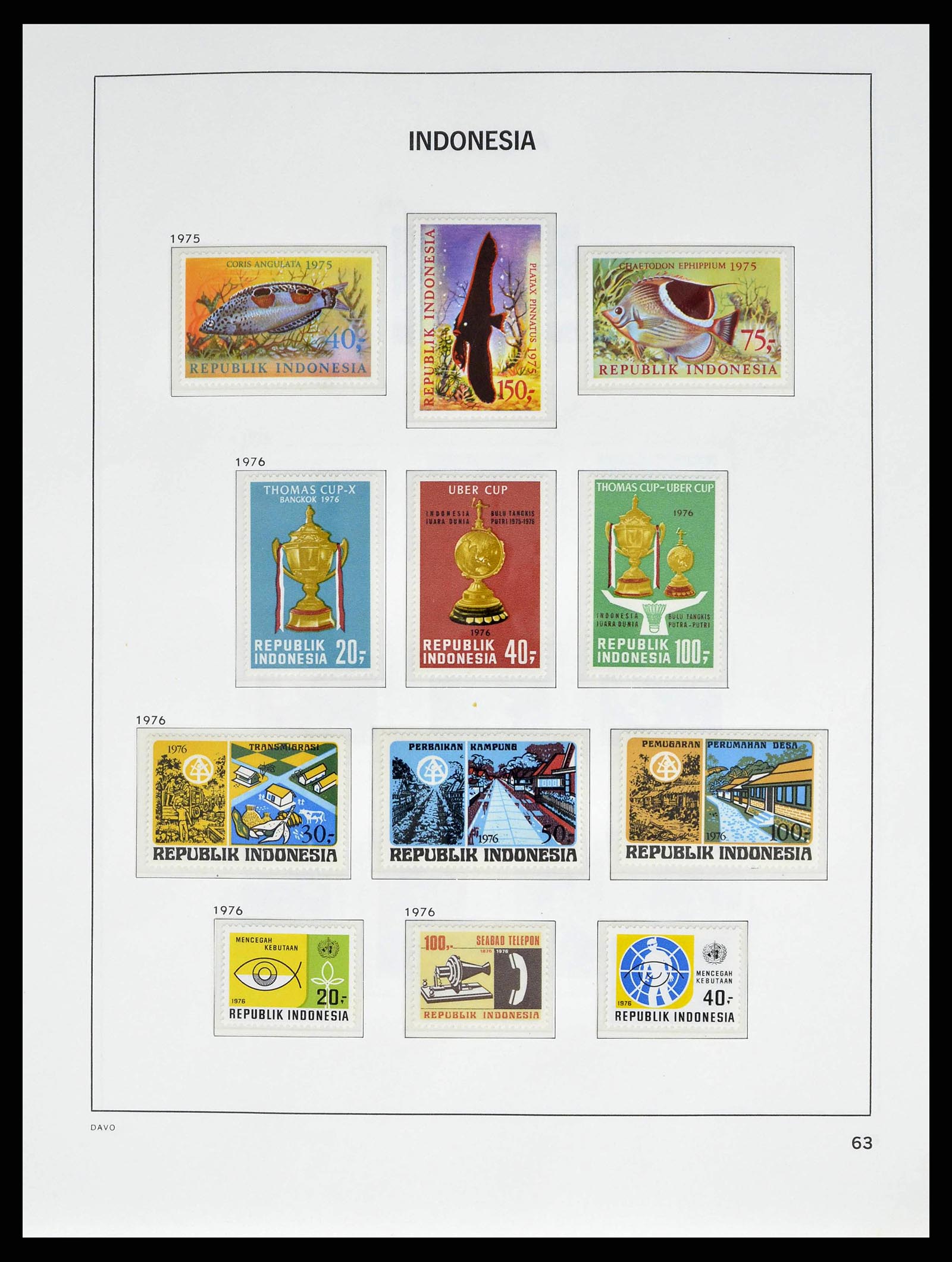 38601 0066 - Stamp collection 38601 Indonesia 1949-2007.