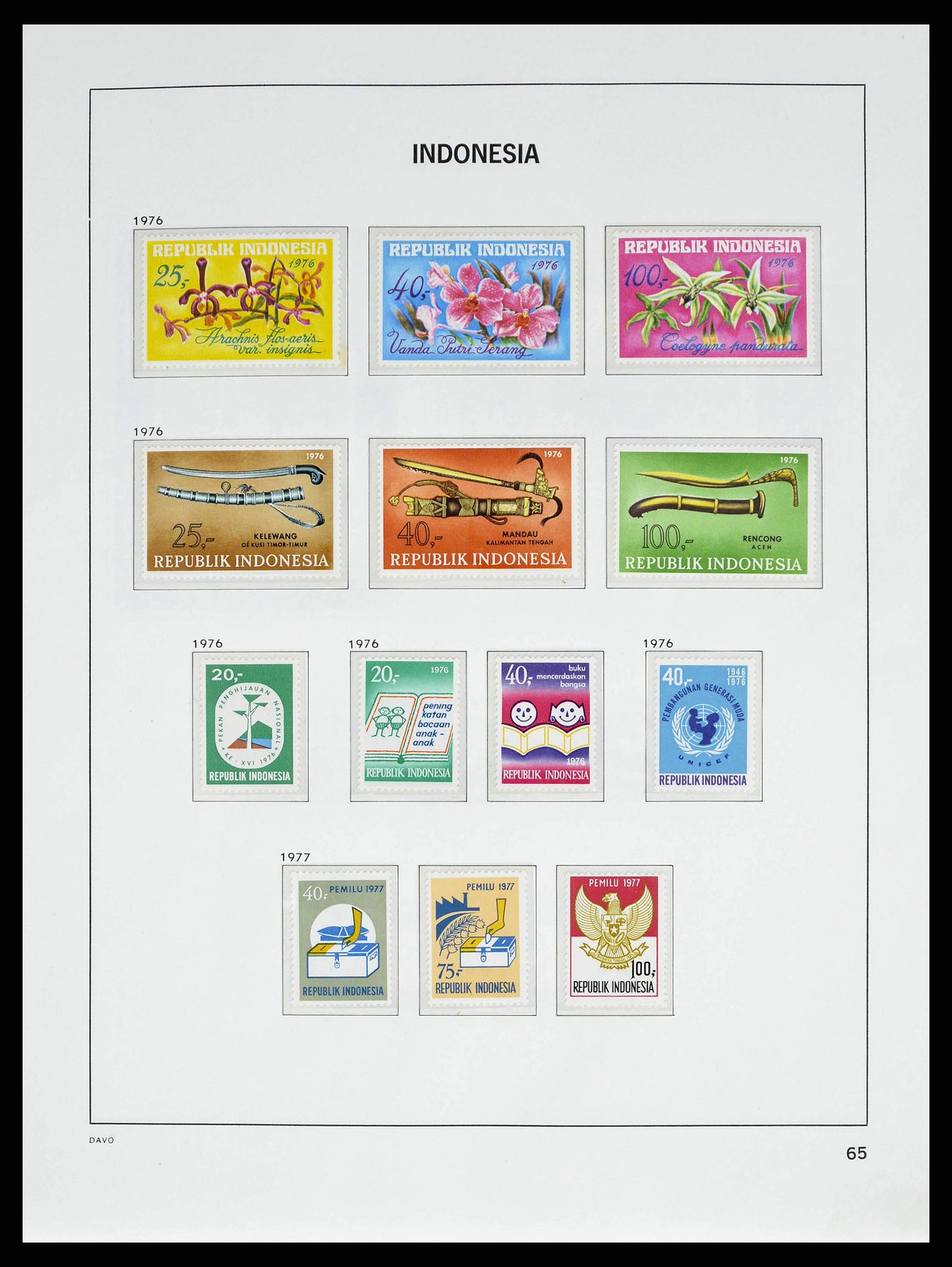 38601 0068 - Stamp collection 38601 Indonesia 1949-2007.