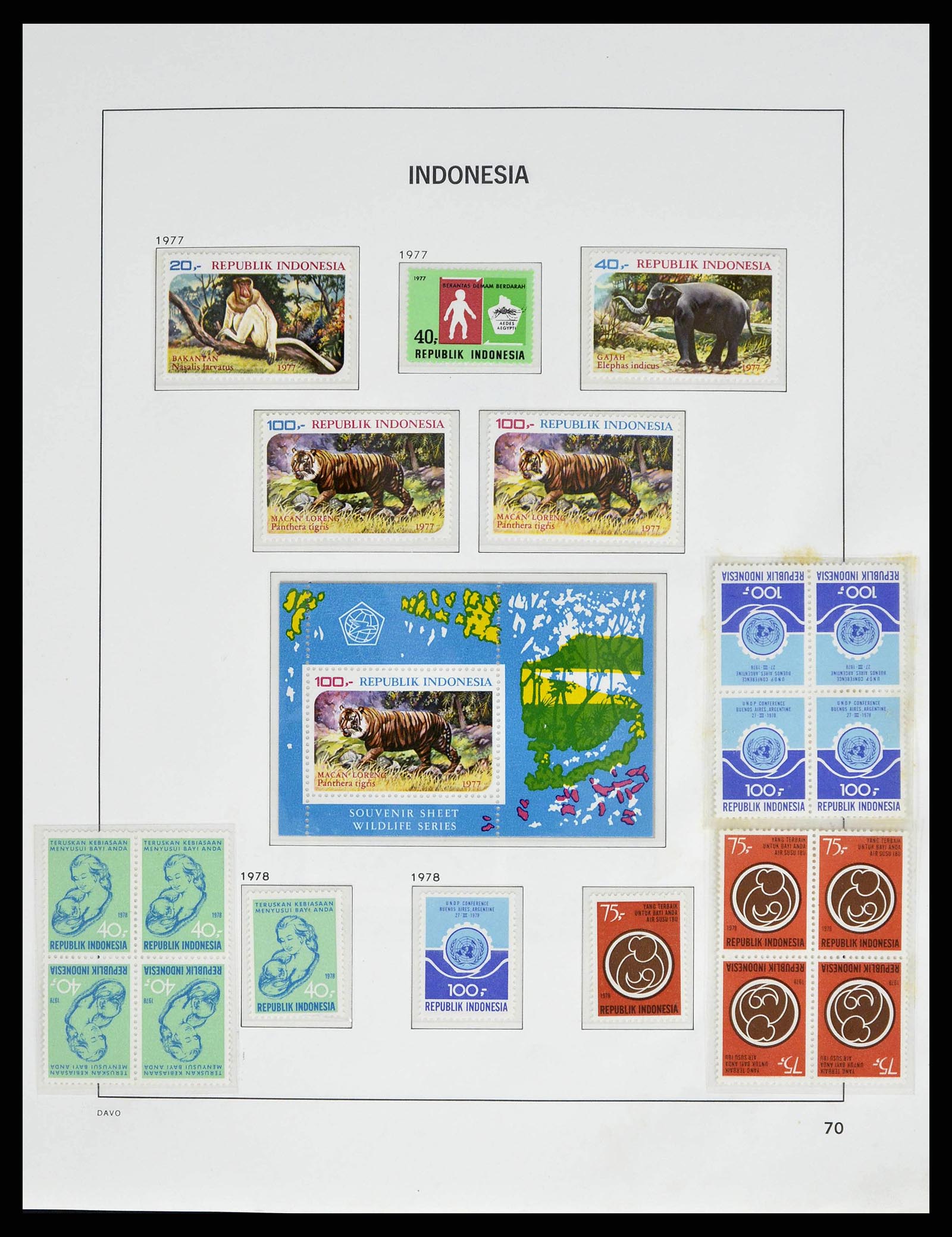 38601 0074 - Stamp collection 38601 Indonesia 1949-2007.