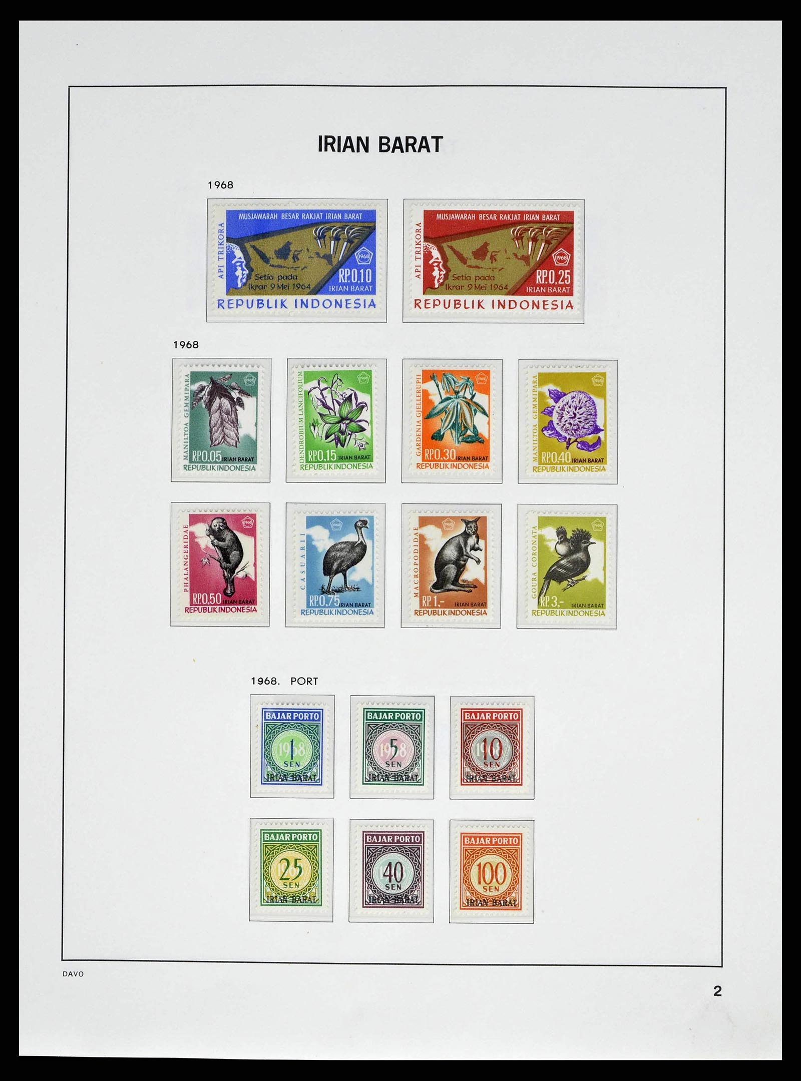 38601 0077 - Stamp collection 38601 Indonesia 1949-2007.