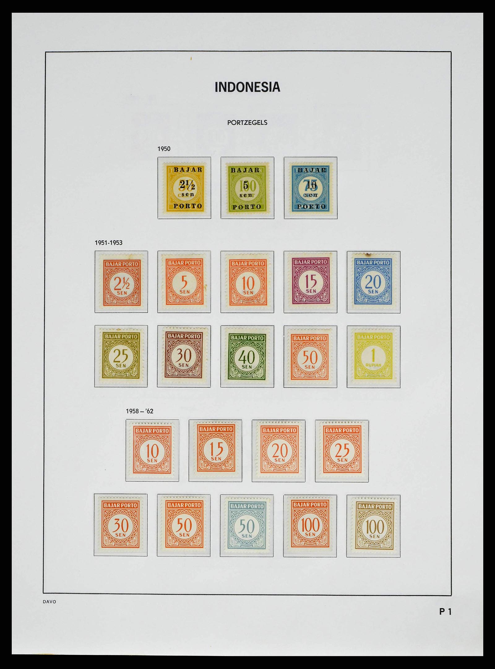 38601 0081 - Stamp collection 38601 Indonesia 1949-2007.