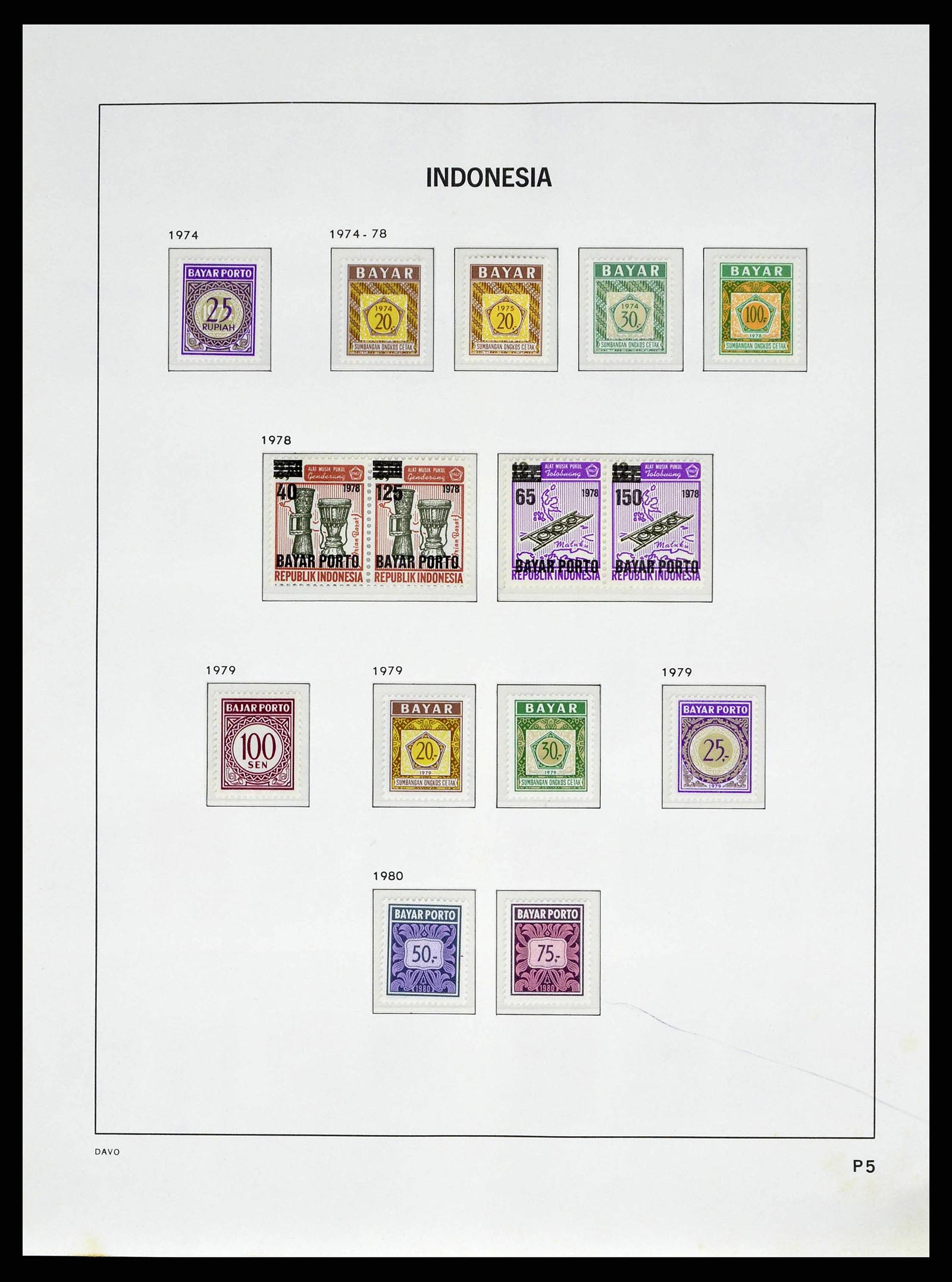 38601 0085 - Stamp collection 38601 Indonesia 1949-2007.