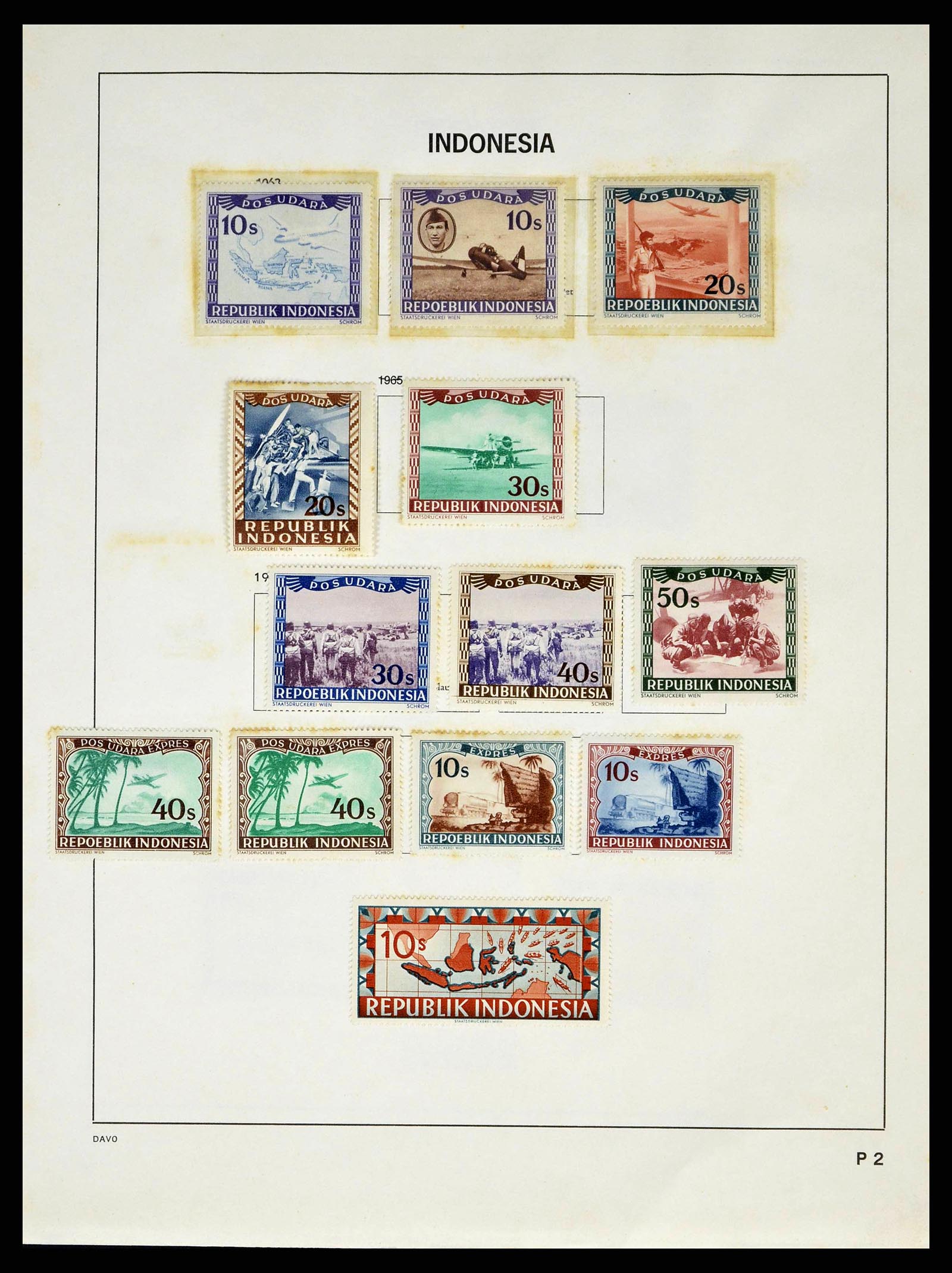 38601 0087 - Stamp collection 38601 Indonesia 1949-2007.