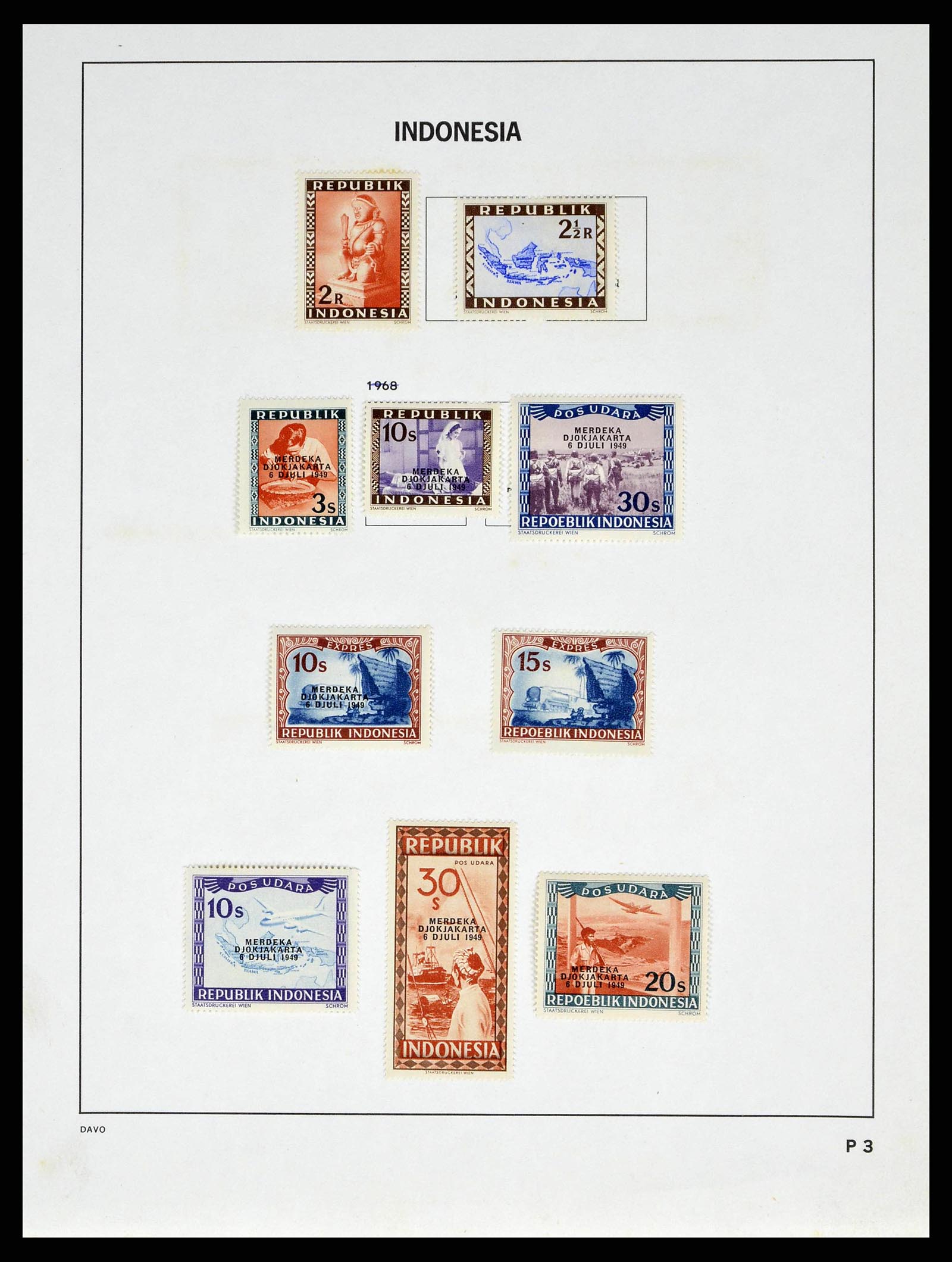 38601 0088 - Stamp collection 38601 Indonesia 1949-2007.