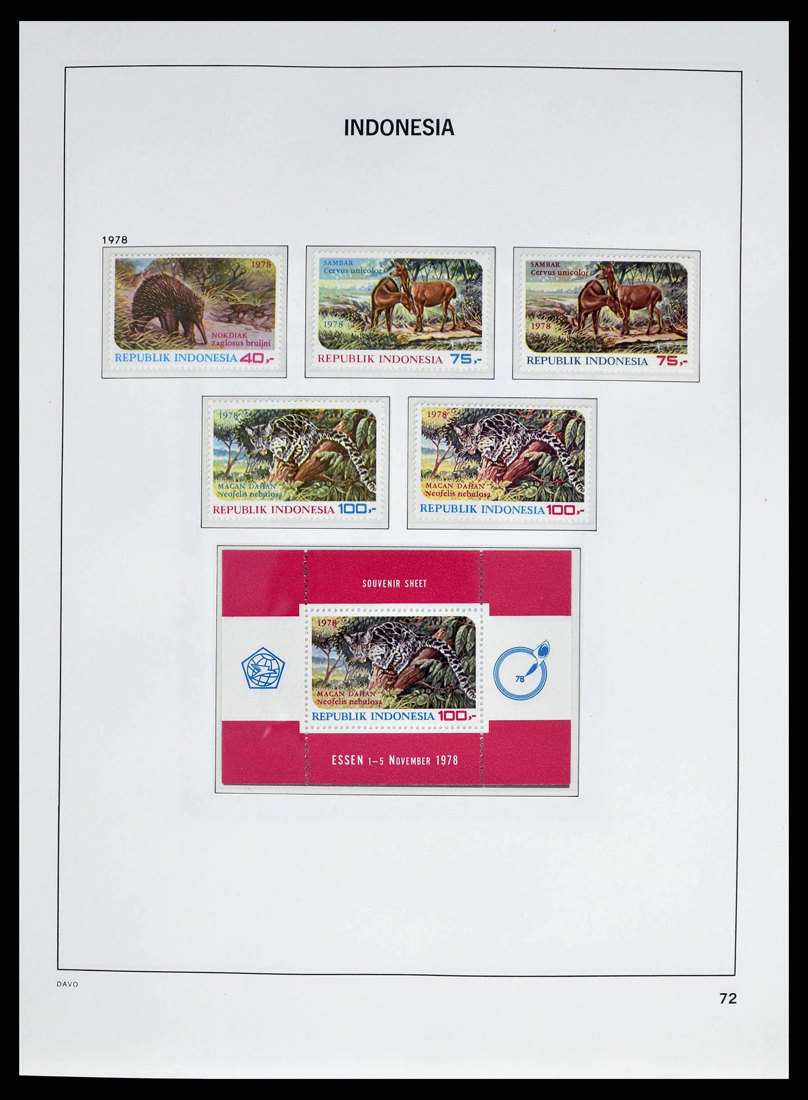38601 0090 - Stamp collection 38601 Indonesia 1949-2007.