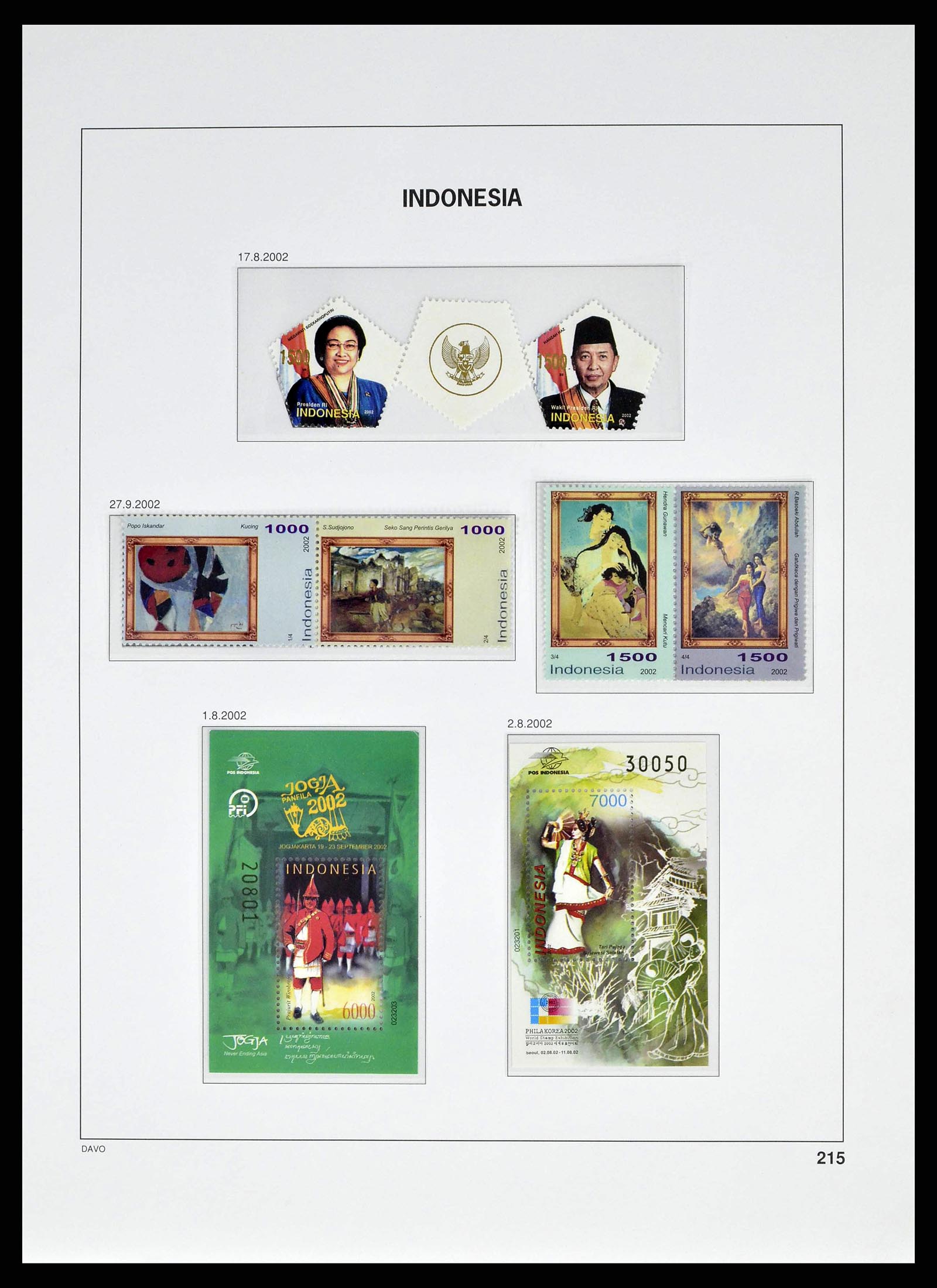 38601 0250 - Stamp collection 38601 Indonesia 1949-2007.