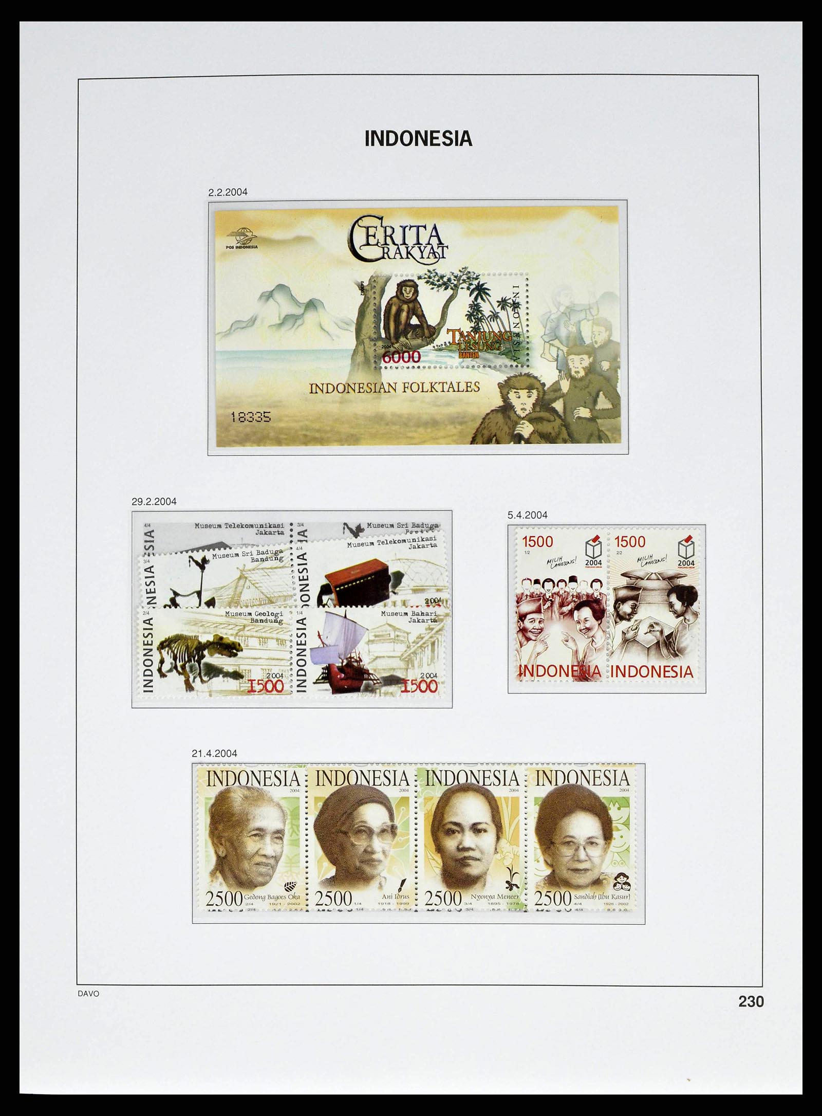 38601 0266 - Stamp collection 38601 Indonesia 1949-2007.