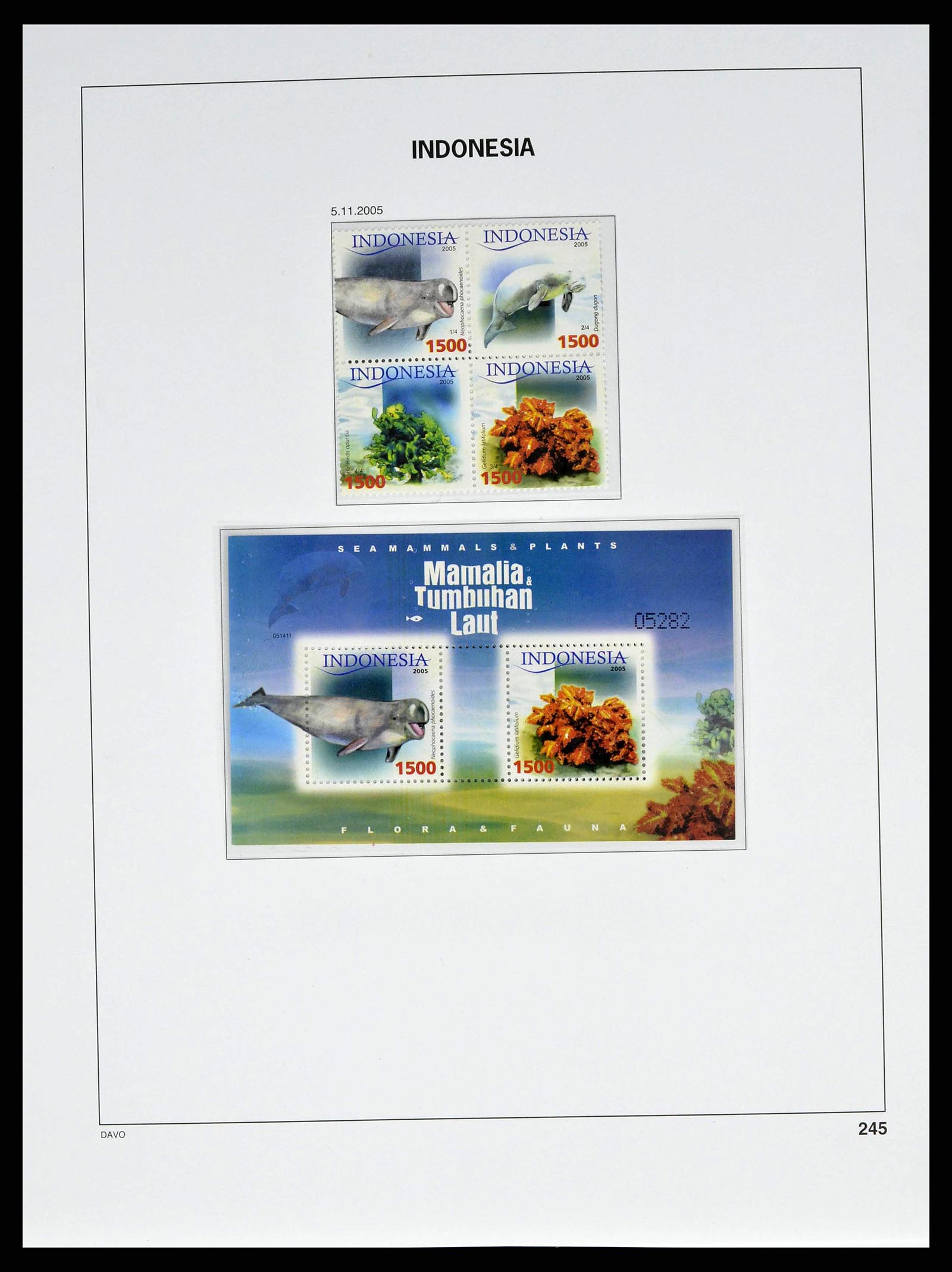 38601 0281 - Postzegelverzameling 38601 Indonesië 1949-2007.