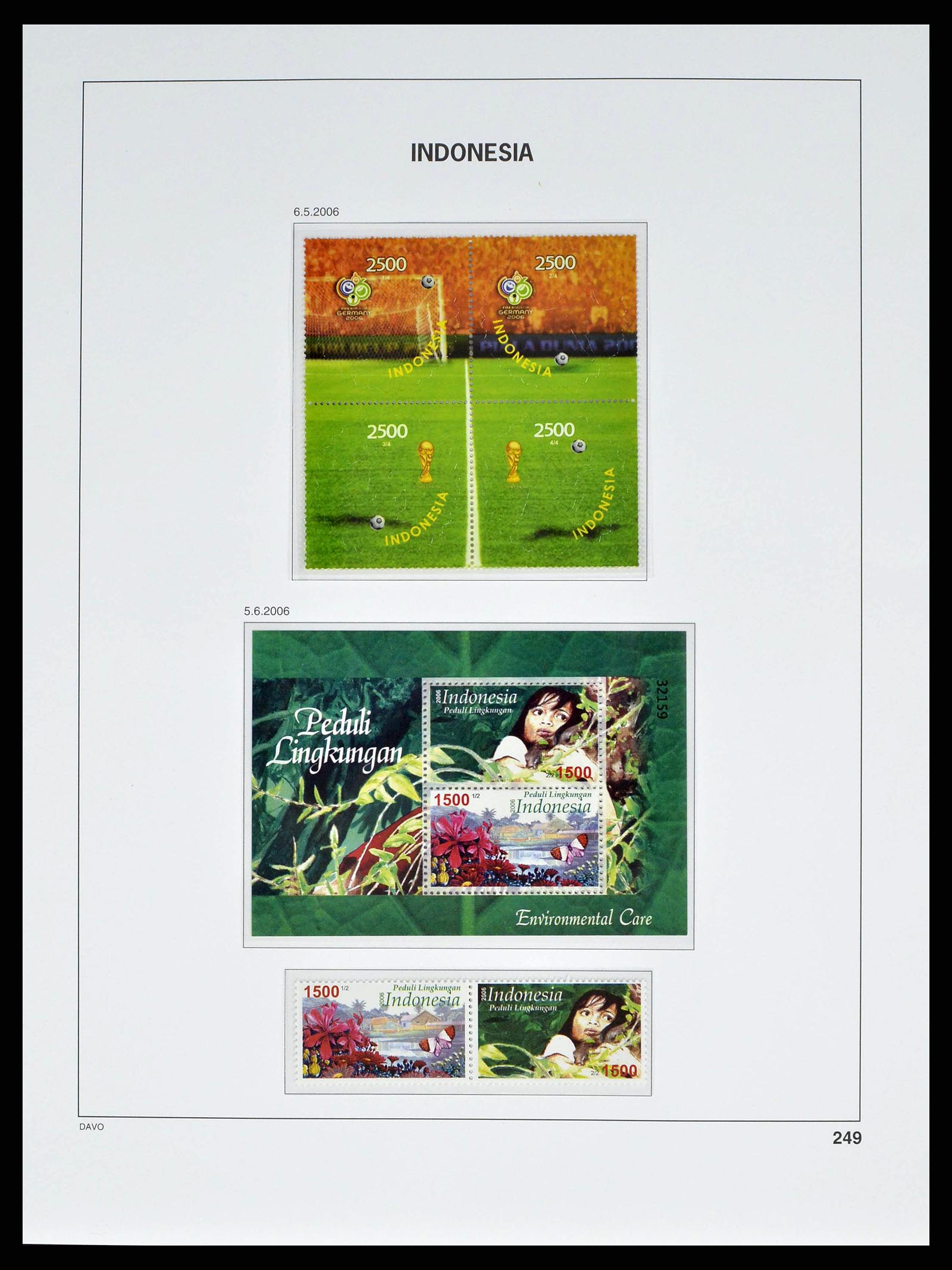 38601 0285 - Postzegelverzameling 38601 Indonesië 1949-2007.