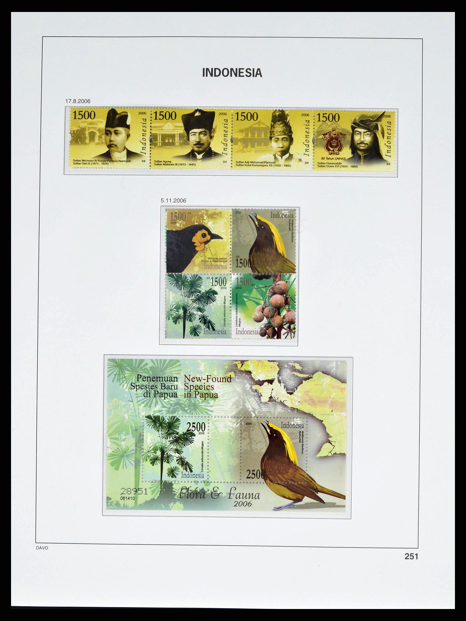 38601 0287 - Postzegelverzameling 38601 Indonesië 1949-2007.