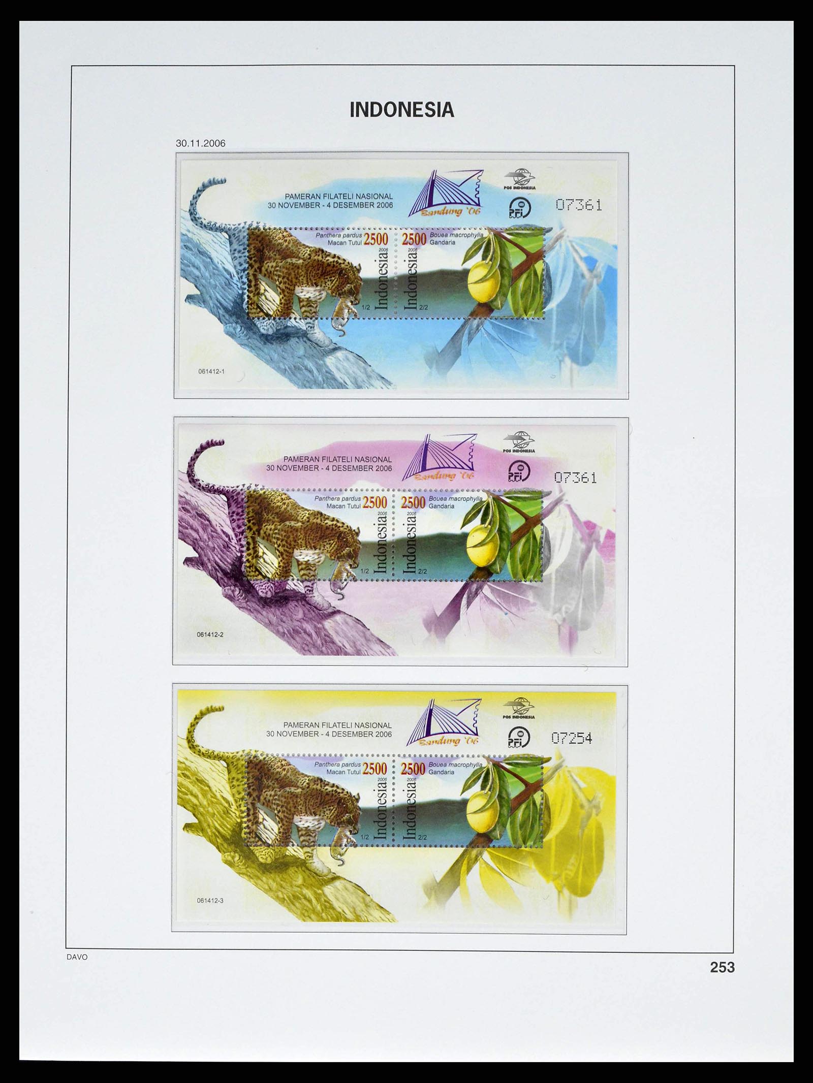 38601 0289 - Postzegelverzameling 38601 Indonesië 1949-2007.
