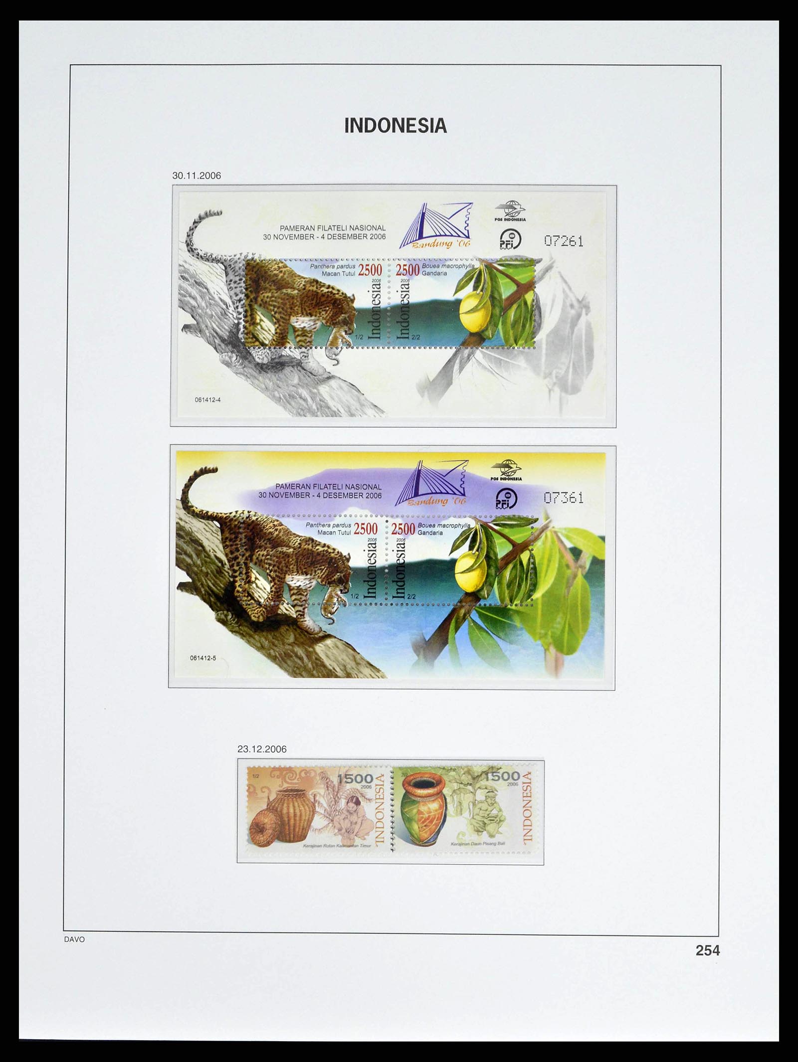 38601 0290 - Postzegelverzameling 38601 Indonesië 1949-2007.