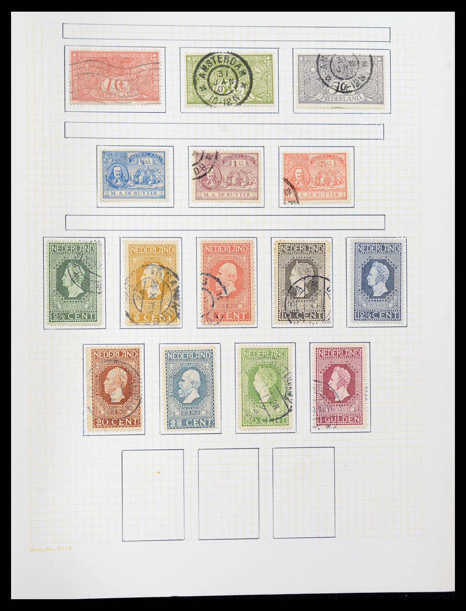 38602 0014 - Postzegelverzameling 38602 Nederland en overzeese gebiedsdelen 1852-1