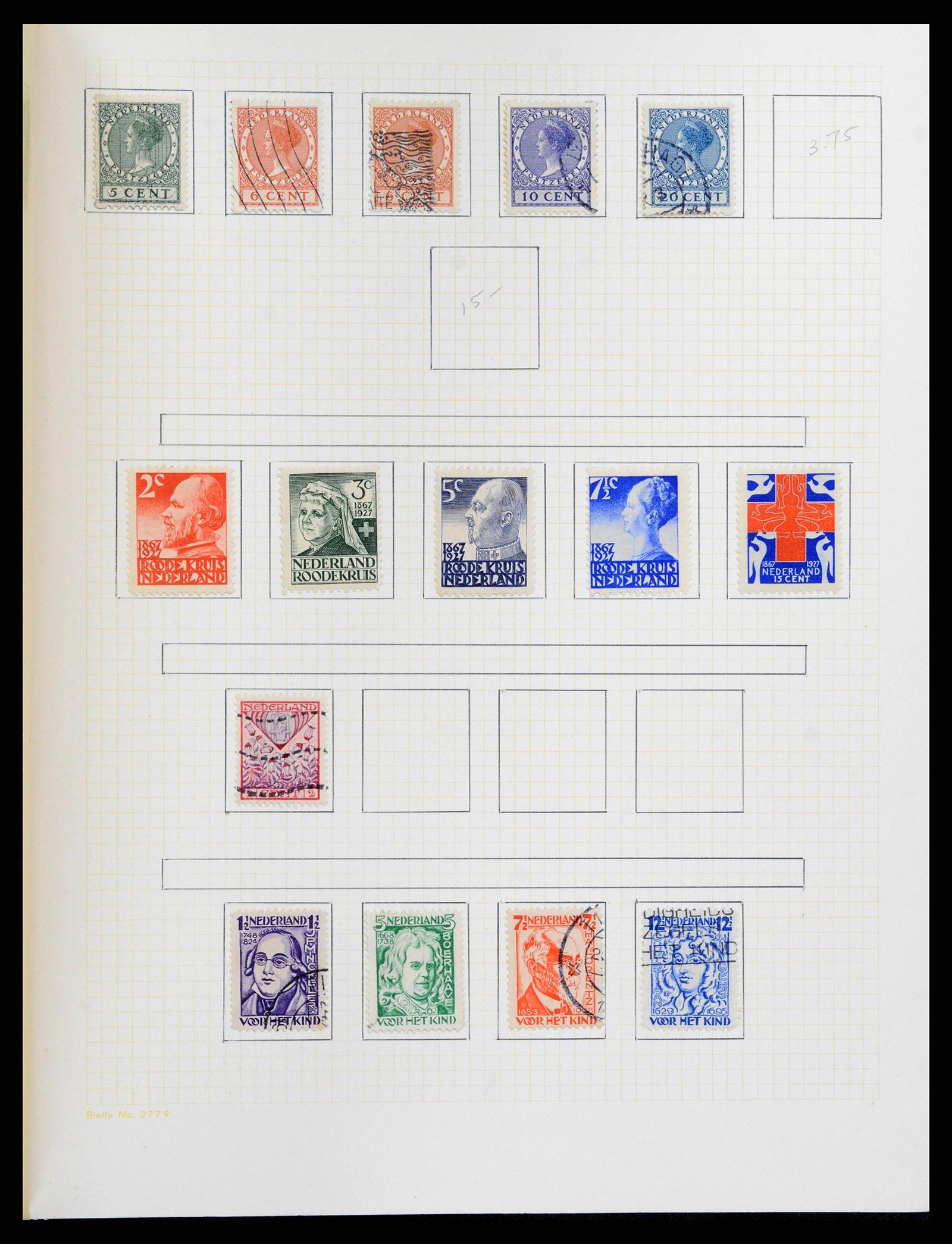 38602 0024 - Postzegelverzameling 38602 Nederland en overzeese gebiedsdelen 1852-1
