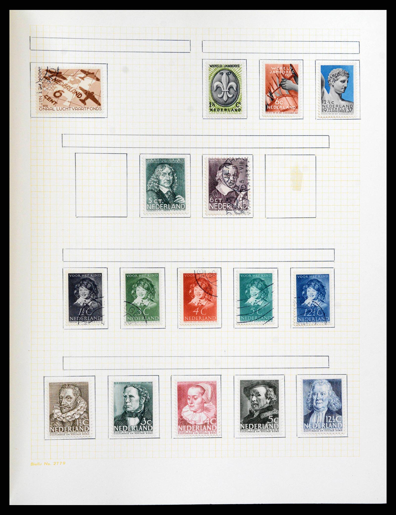 38602 0028 - Postzegelverzameling 38602 Nederland en overzeese gebiedsdelen 1852-1
