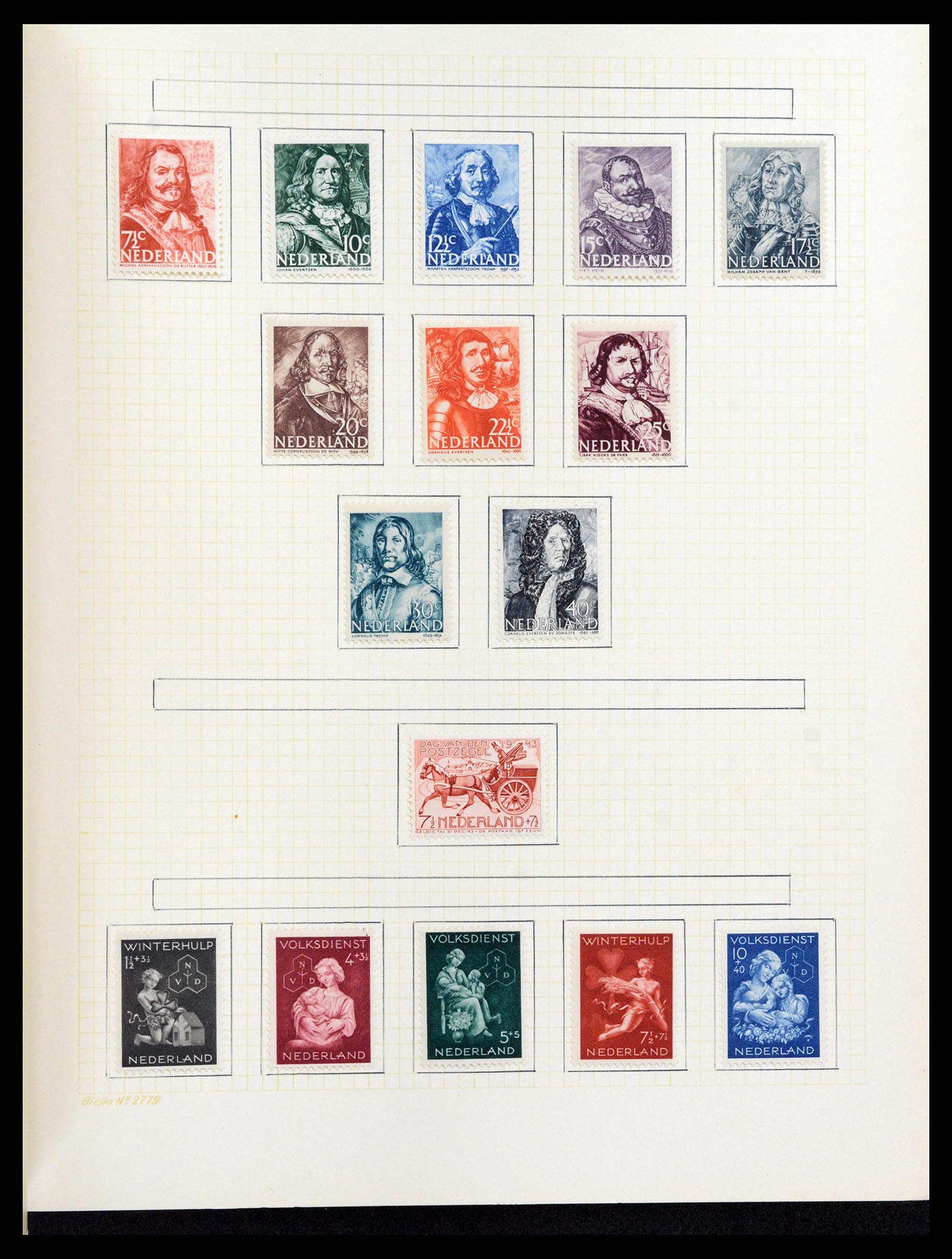 38602 0034 - Postzegelverzameling 38602 Nederland en overzeese gebiedsdelen 1852-1