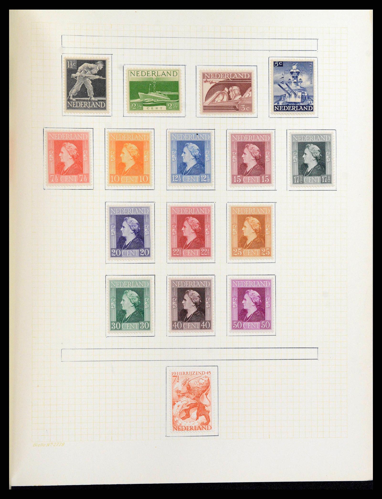 38602 0035 - Postzegelverzameling 38602 Nederland en overzeese gebiedsdelen 1852-1