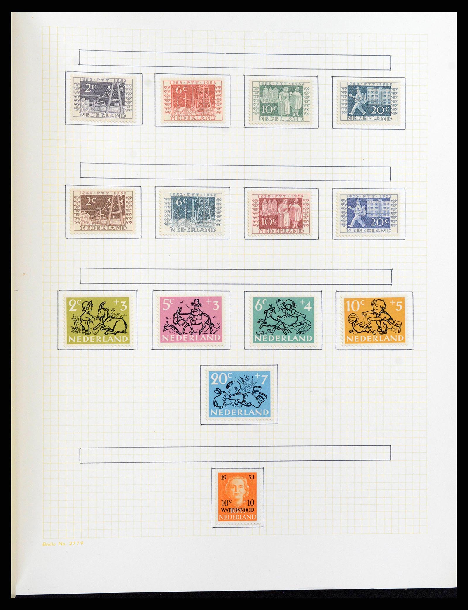38602 0044 - Postzegelverzameling 38602 Nederland en overzeese gebiedsdelen 1852-1
