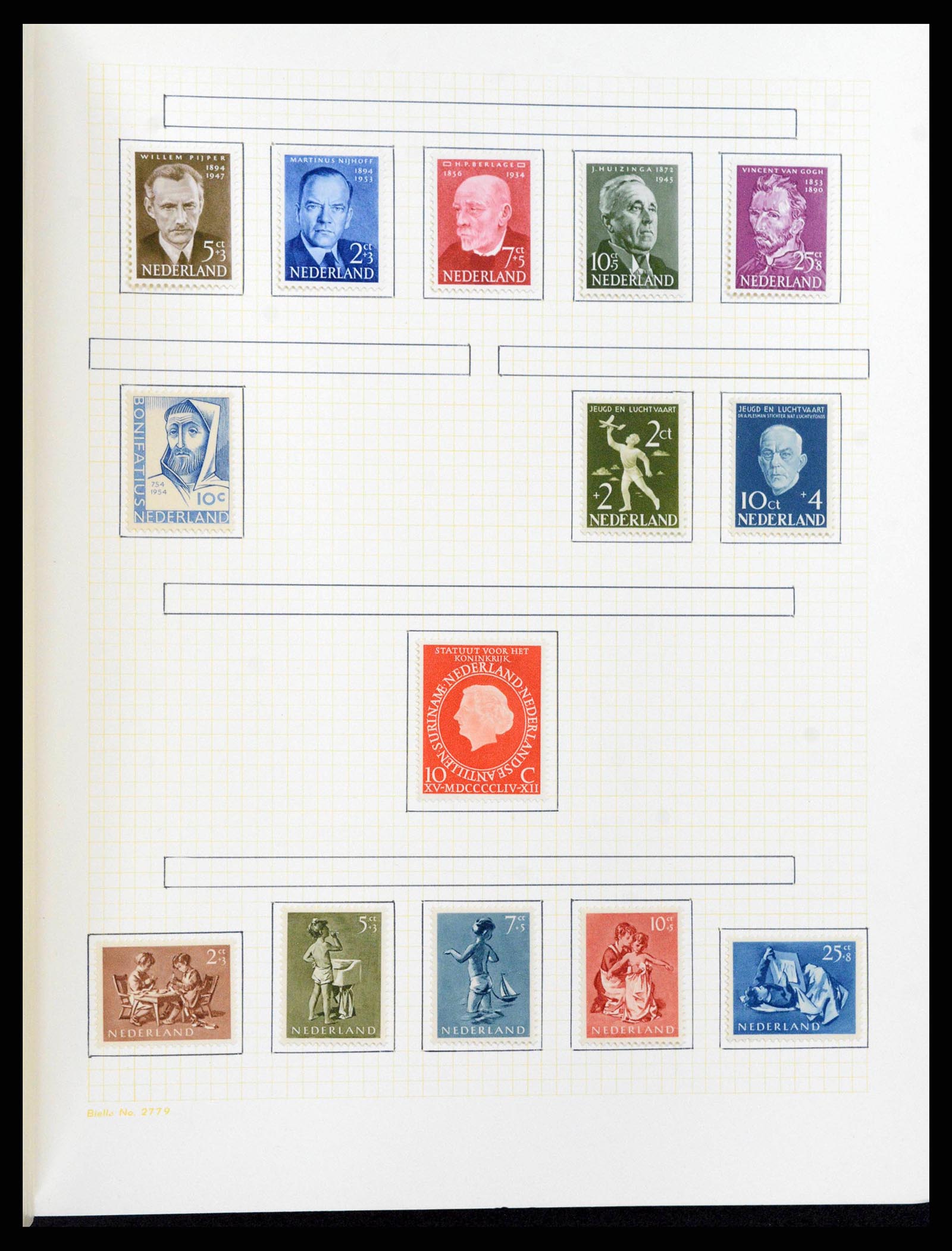 38602 0047 - Postzegelverzameling 38602 Nederland en overzeese gebiedsdelen 1852-1