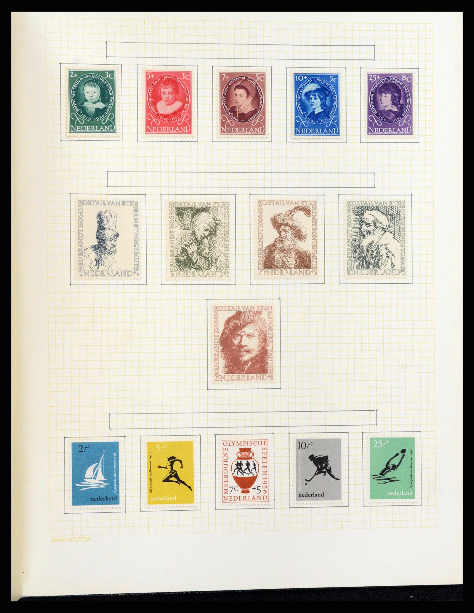 38602 0049 - Postzegelverzameling 38602 Nederland en overzeese gebiedsdelen 1852-1