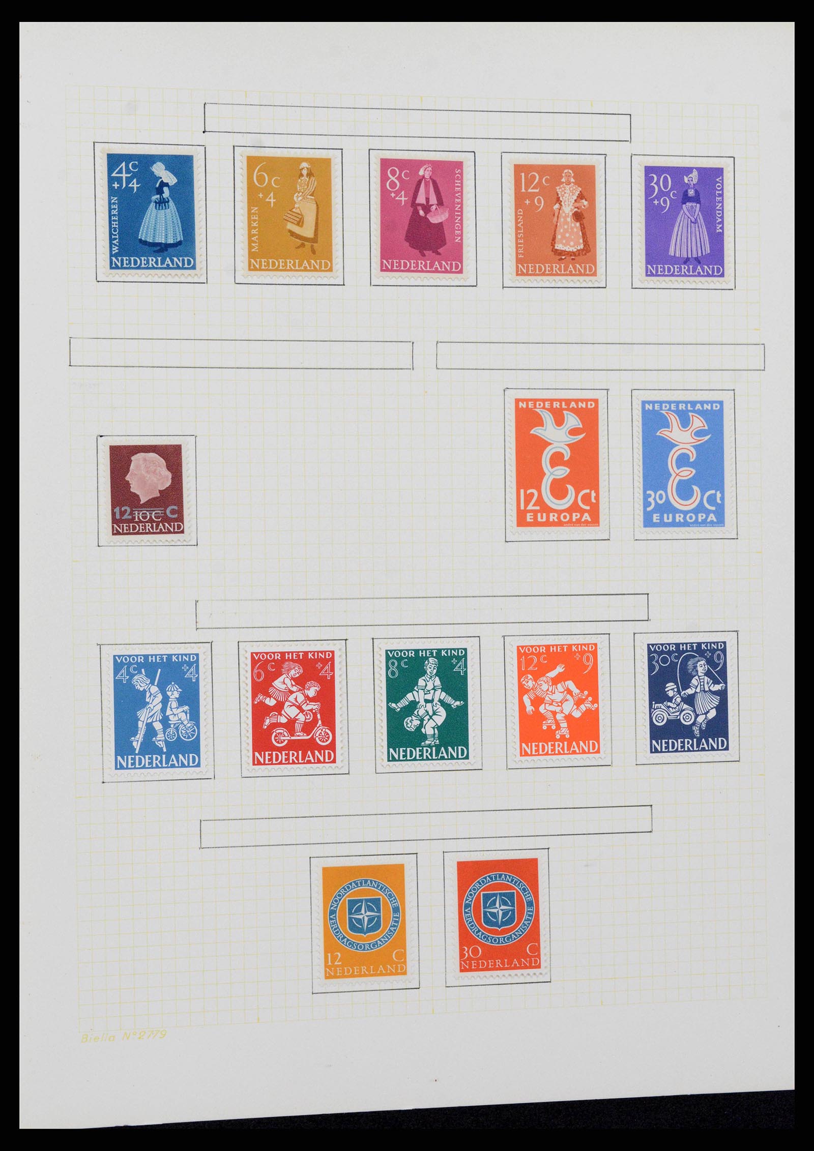 38602 0052 - Postzegelverzameling 38602 Nederland en overzeese gebiedsdelen 1852-1