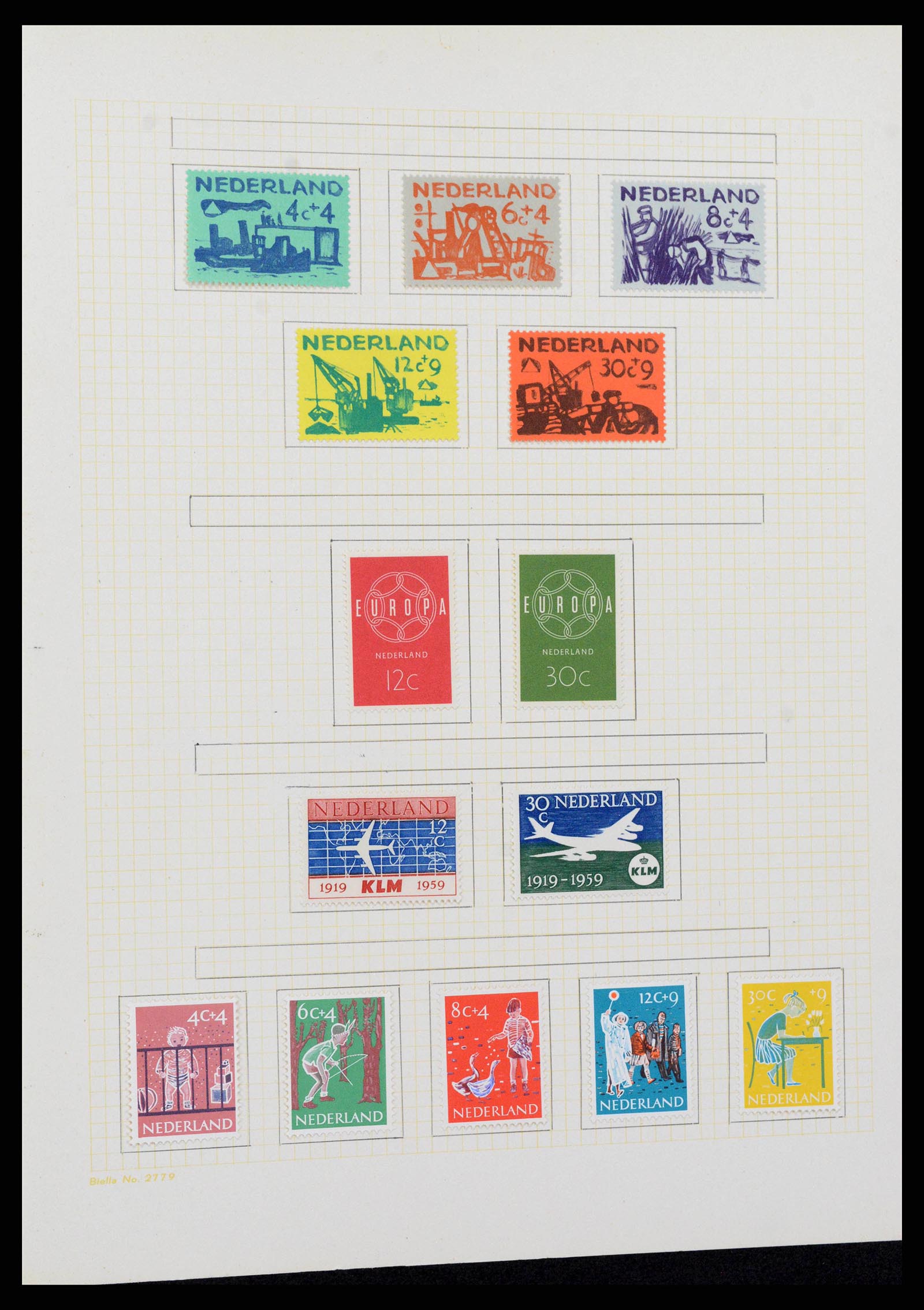 38602 0053 - Postzegelverzameling 38602 Nederland en overzeese gebiedsdelen 1852-1