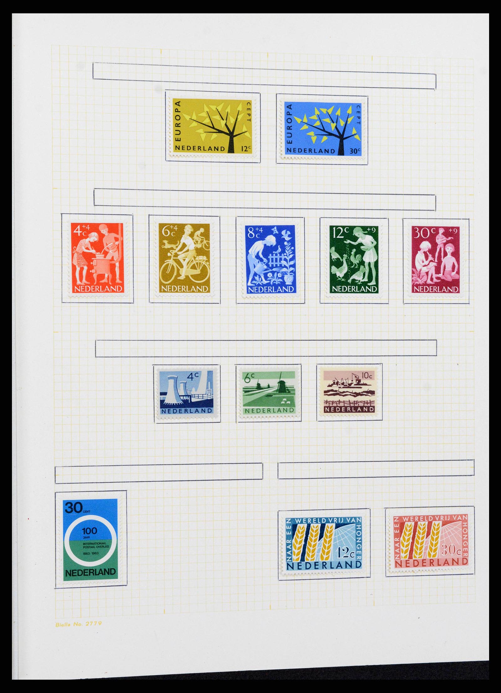 38602 0057 - Postzegelverzameling 38602 Nederland en overzeese gebiedsdelen 1852-1