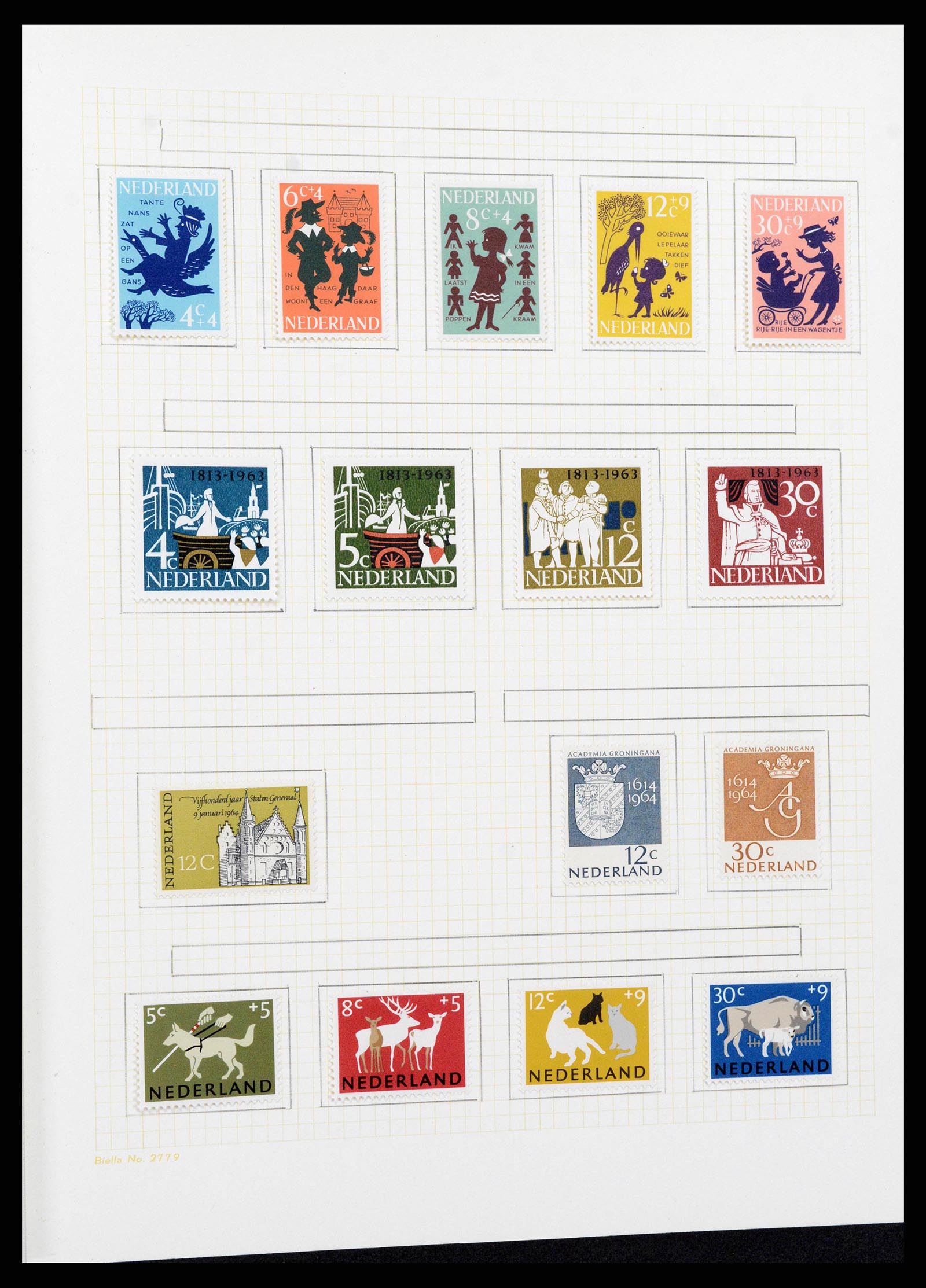 38602 0059 - Postzegelverzameling 38602 Nederland en overzeese gebiedsdelen 1852-1