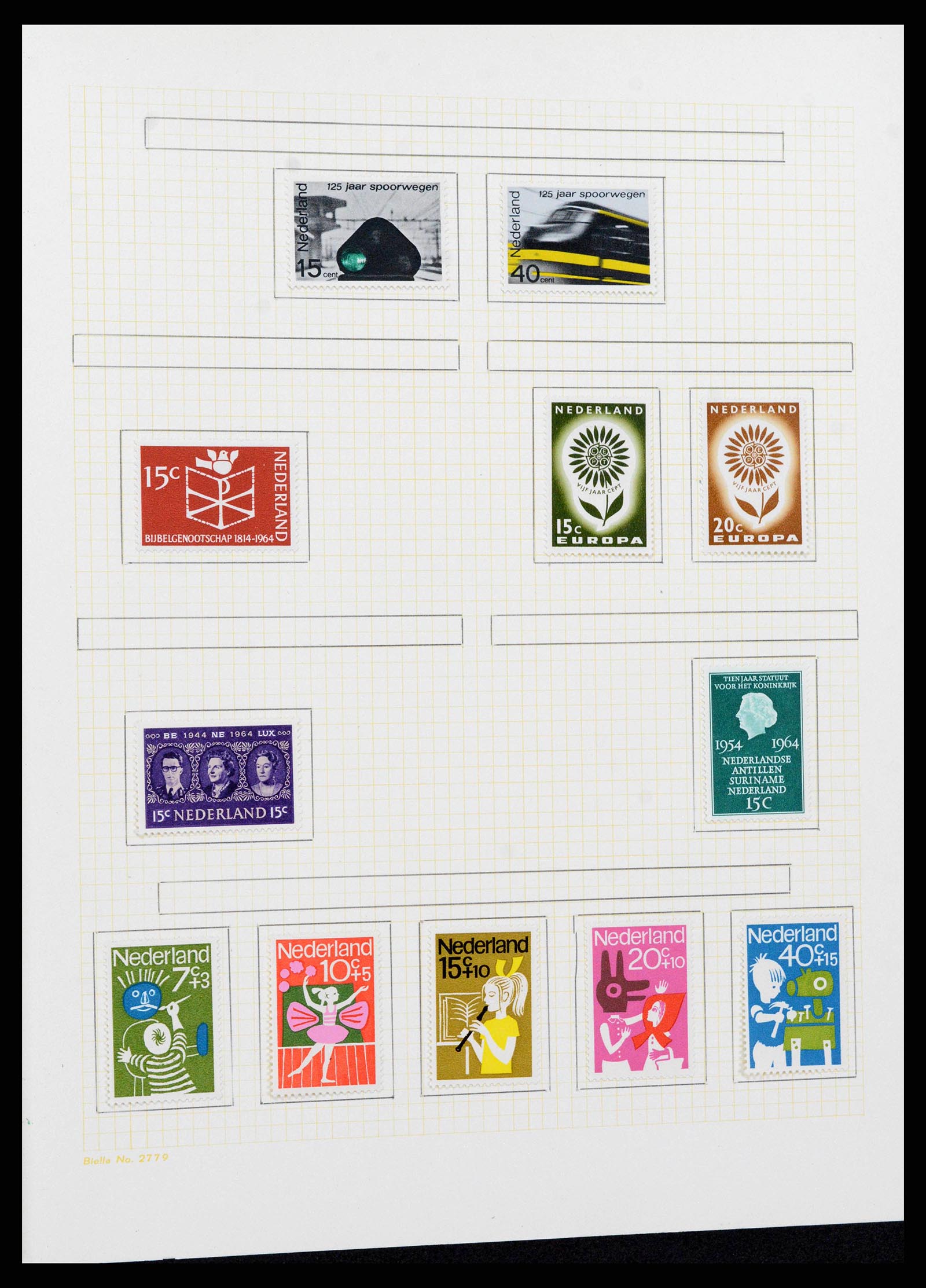 38602 0060 - Stamp collection 38602 Netherlands and territories 1852-1975.