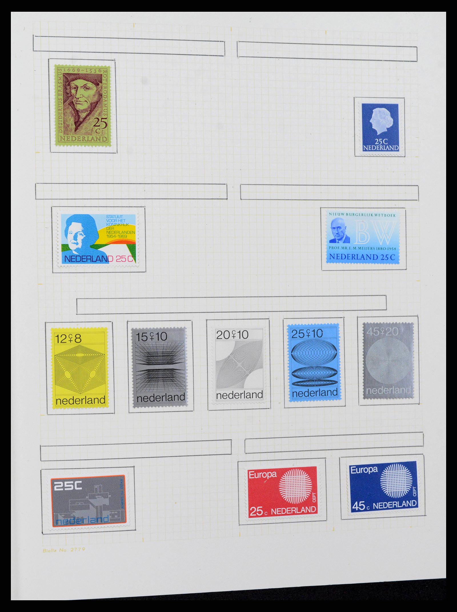 38602 0069 - Stamp collection 38602 Netherlands and territories 1852-1975.