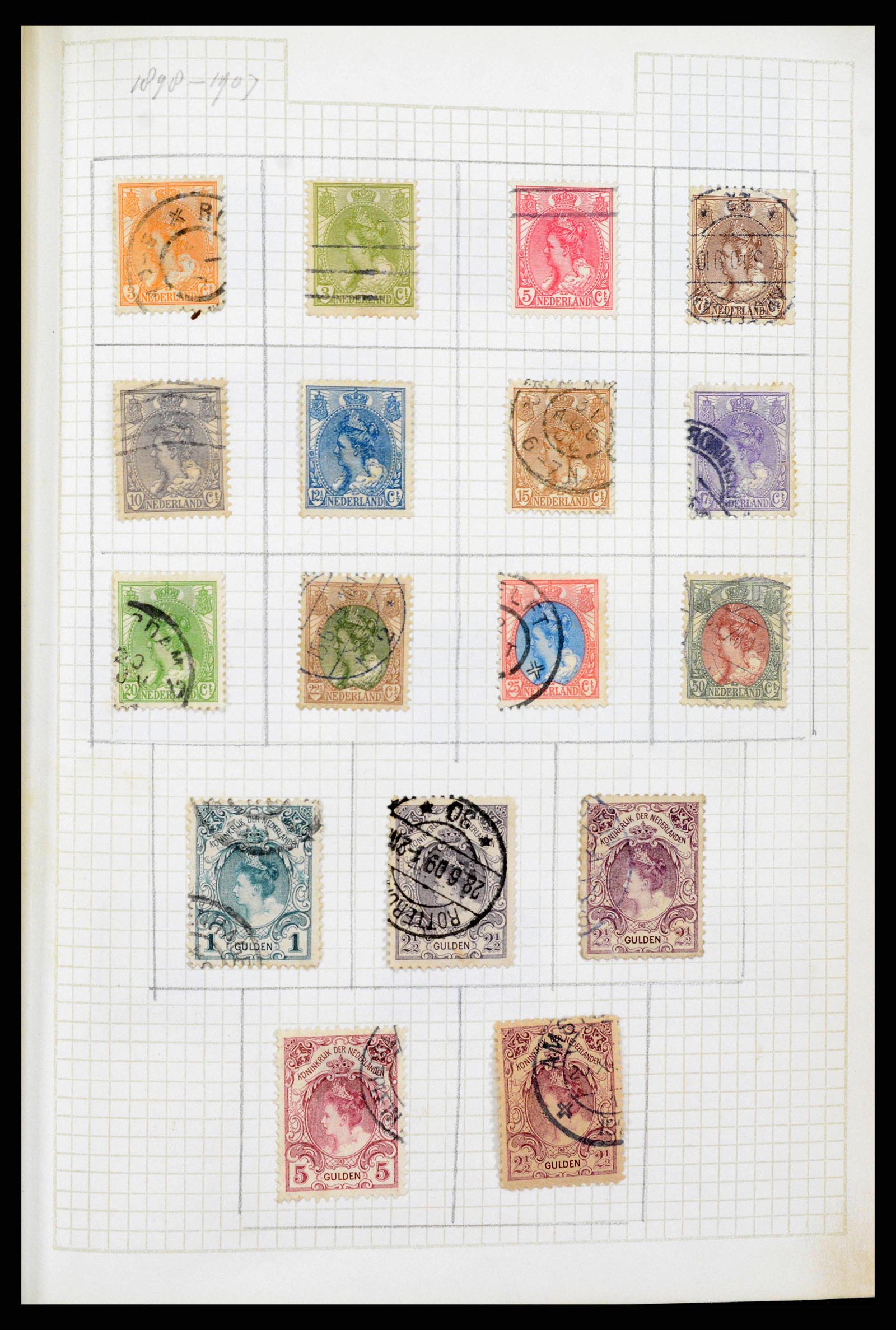 38602 0091 - Stamp collection 38602 Netherlands and territories 1852-1975.