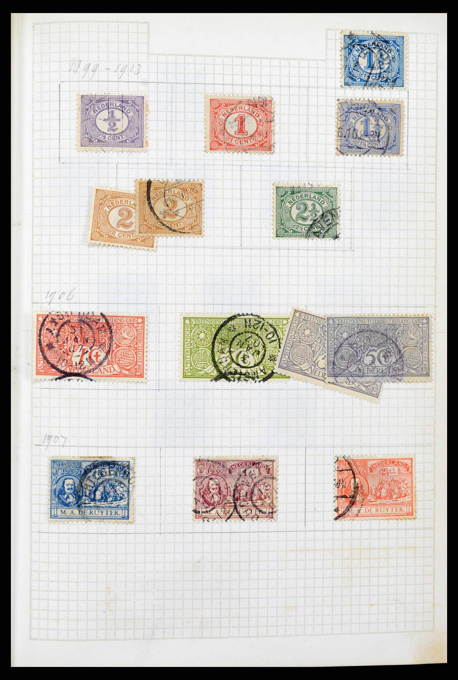 38602 0092 - Stamp collection 38602 Netherlands and territories 1852-1975.