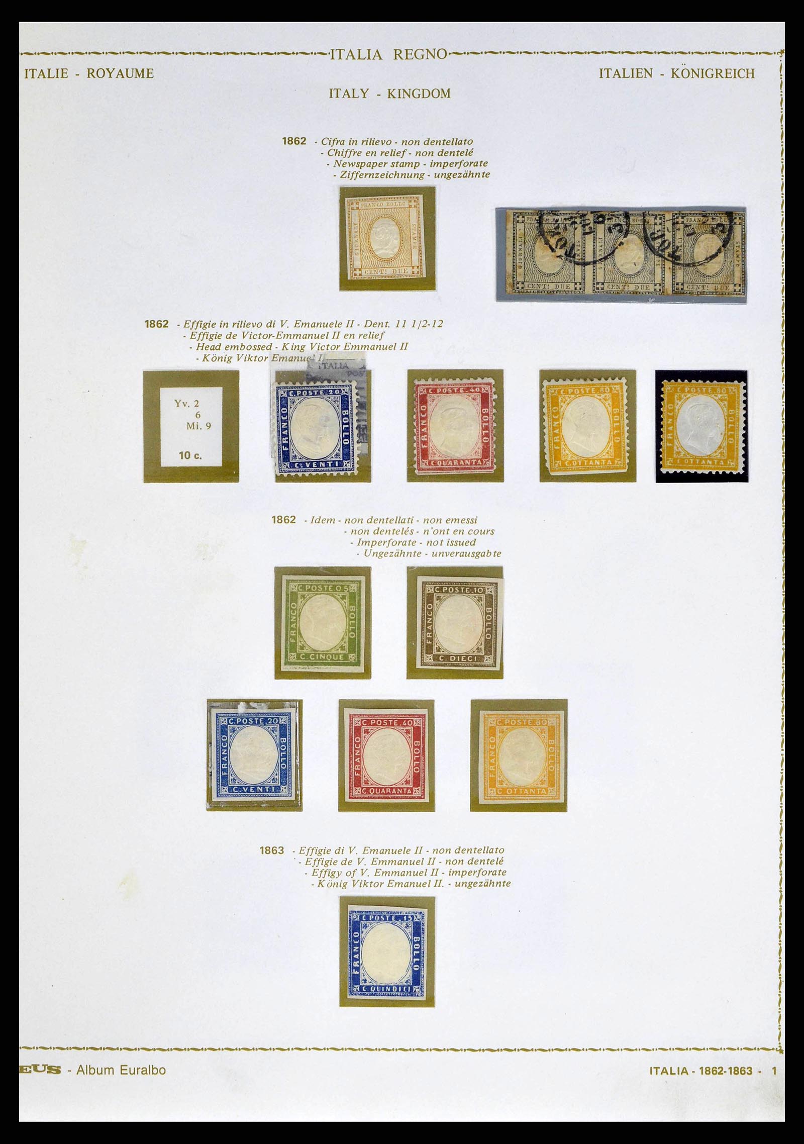 38605 0004 - Stamp collection 38605 Italy 1862-1942.