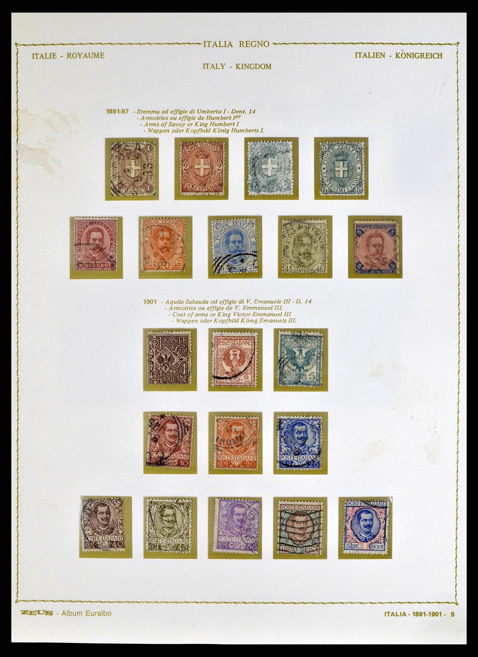 38605 0010 - Stamp collection 38605 Italy 1862-1942.