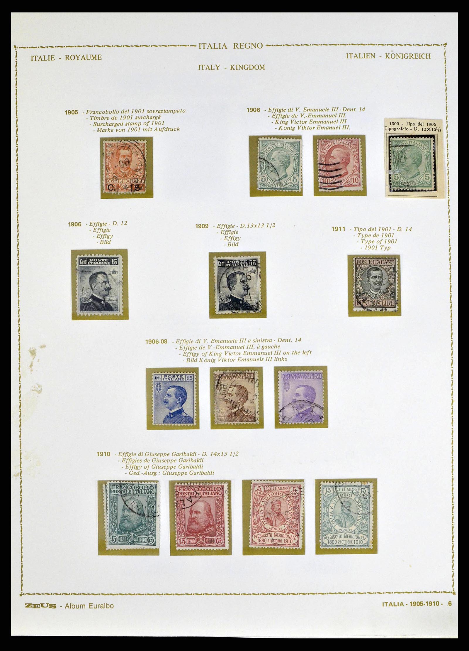 38605 0012 - Stamp collection 38605 Italy 1862-1942.