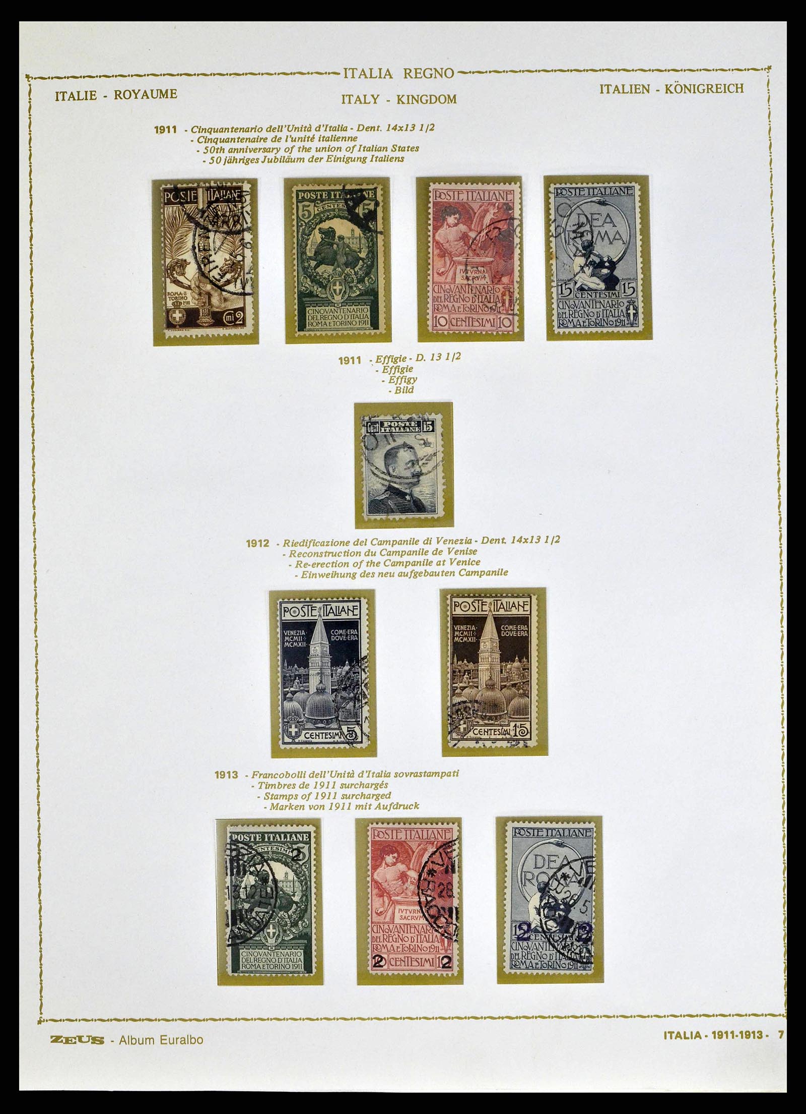 38605 0013 - Stamp collection 38605 Italy 1862-1942.