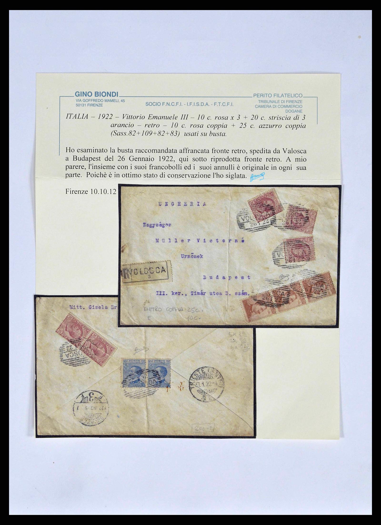 38605 0015 - Stamp collection 38605 Italy 1862-1942.