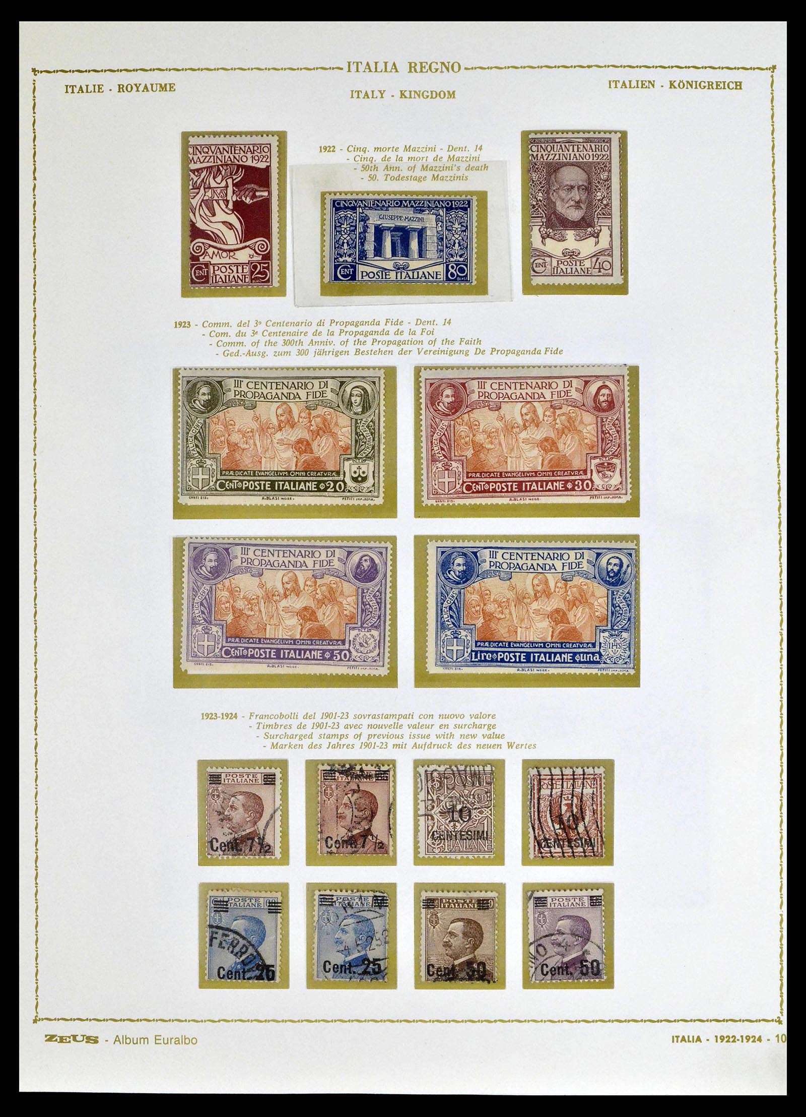 38605 0019 - Stamp collection 38605 Italy 1862-1942.