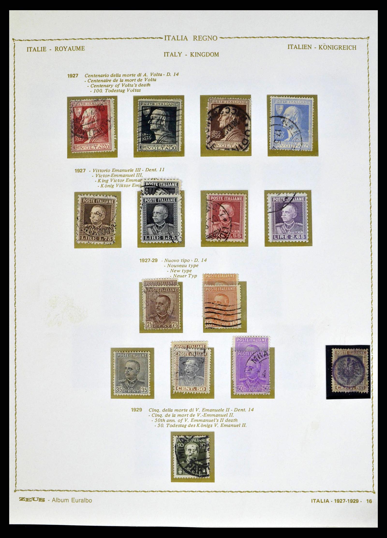 38605 0029 - Stamp collection 38605 Italy 1862-1942.