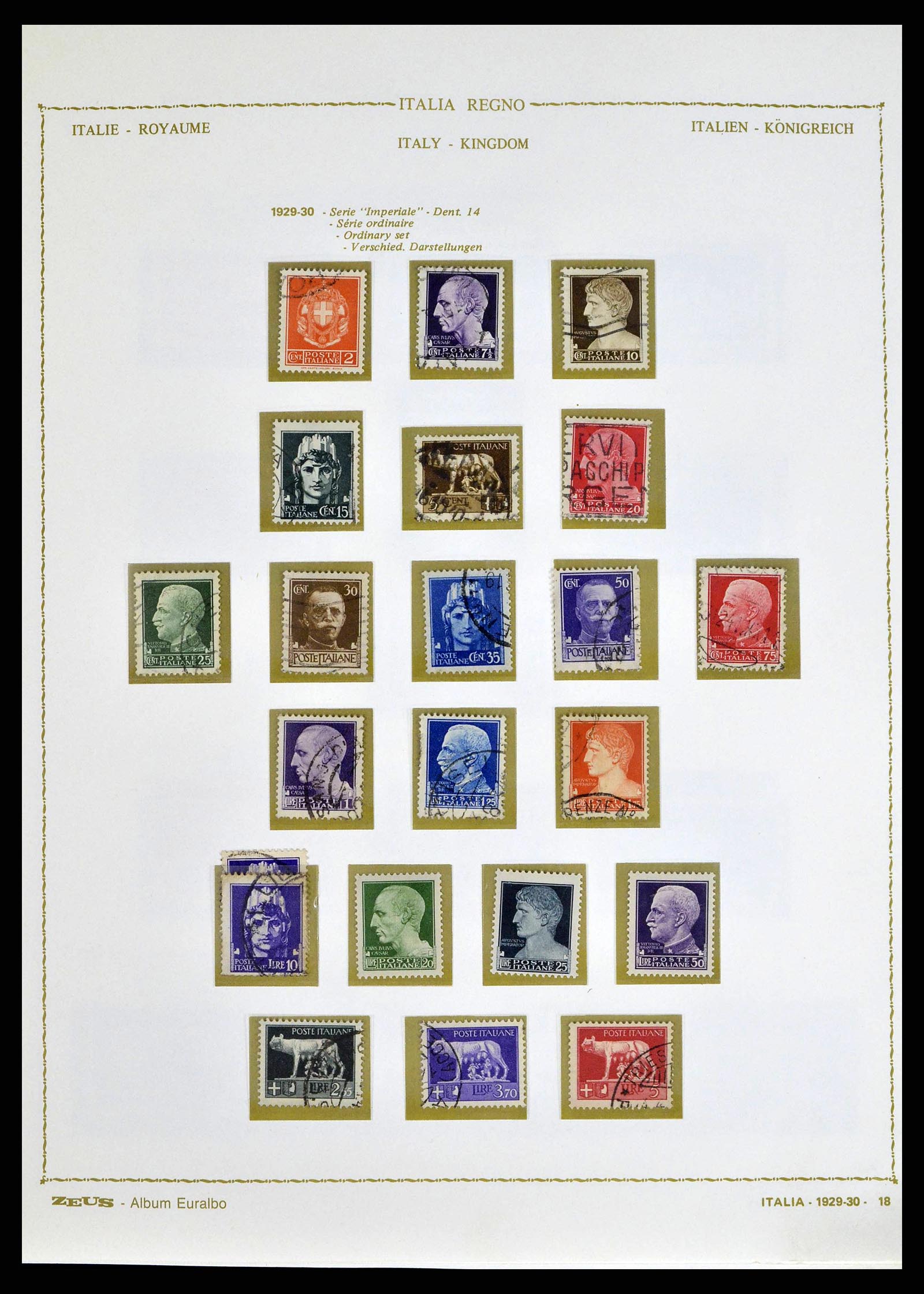 38605 0032 - Stamp collection 38605 Italy 1862-1942.