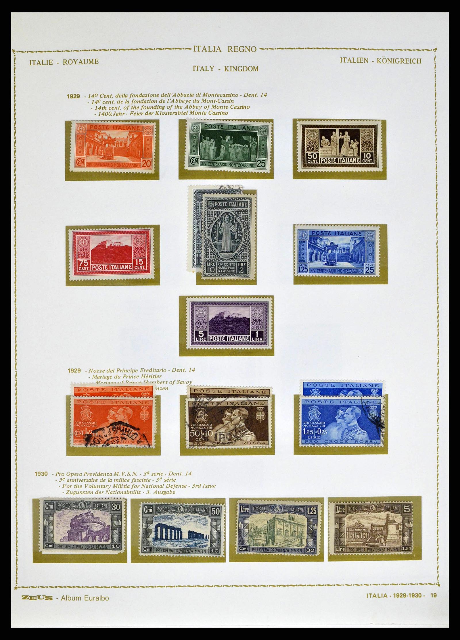 38605 0033 - Stamp collection 38605 Italy 1862-1942.