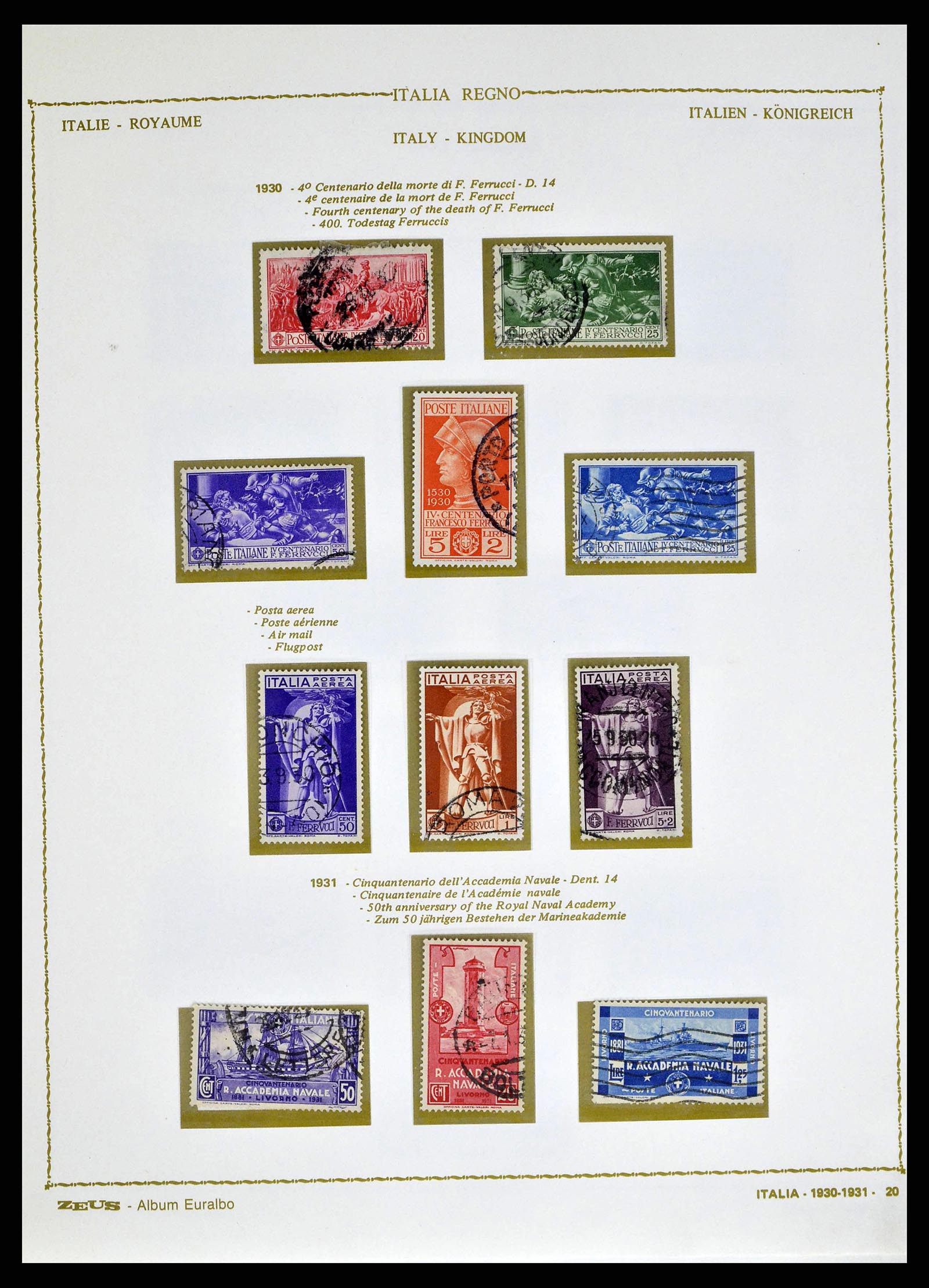 38605 0034 - Stamp collection 38605 Italy 1862-1942.